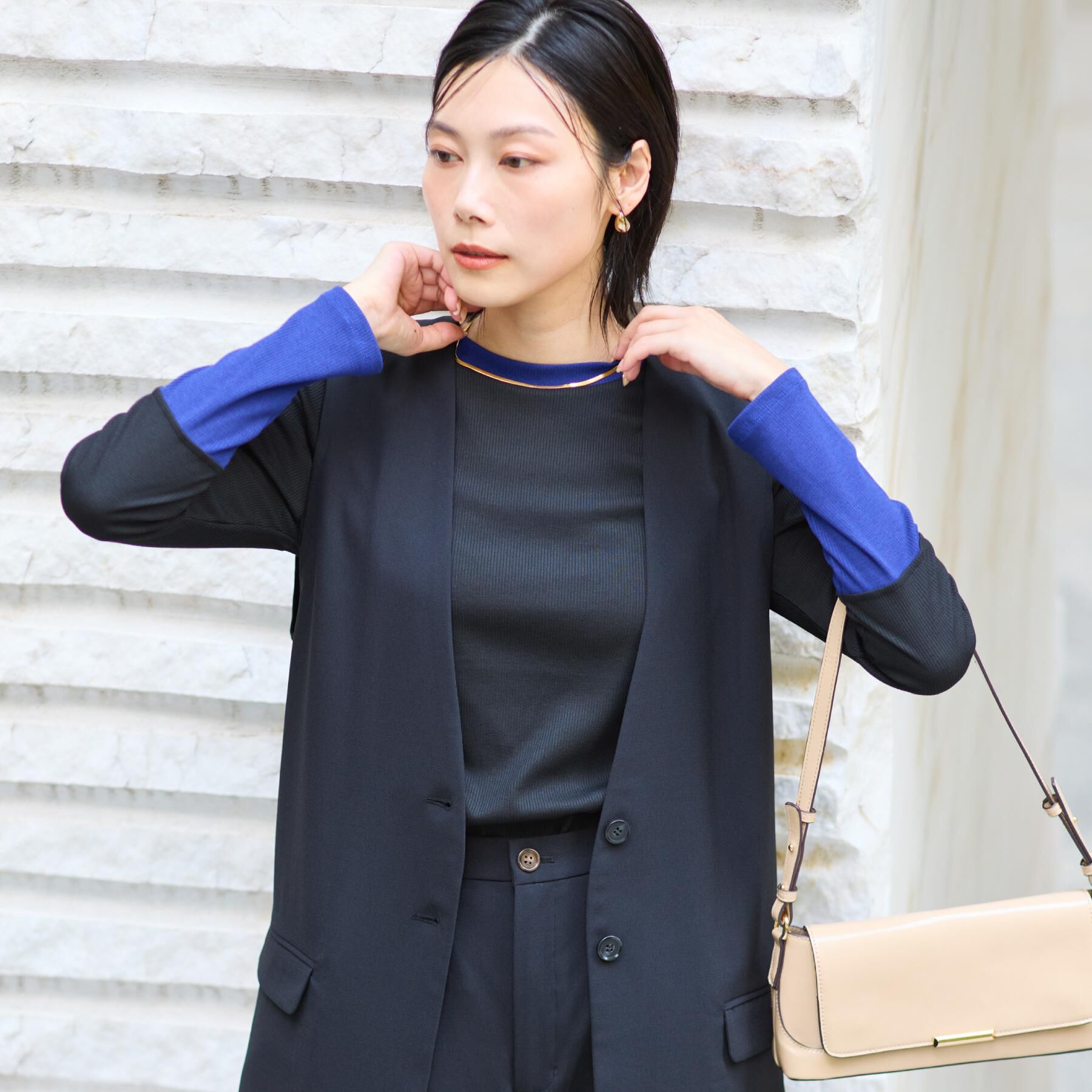 THE SHOP TK「バイカラーテレコプルオーバー」|Tシャツ・カットソー|