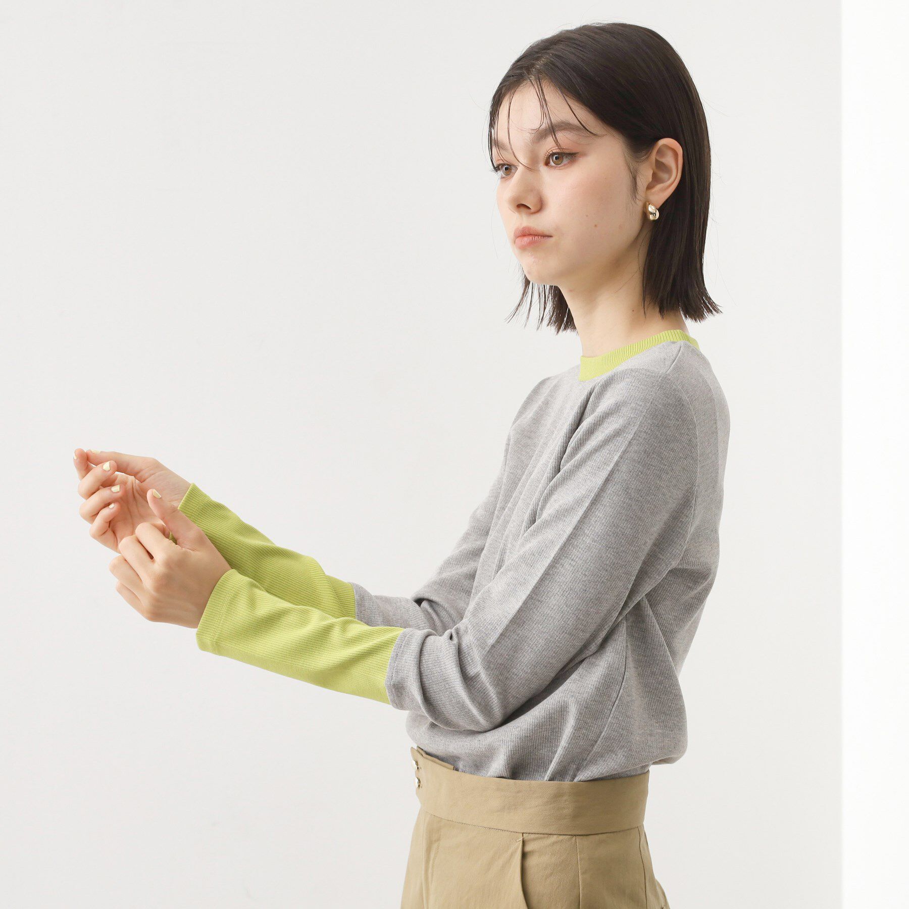 THE SHOP TK「バイカラーテレコプルオーバー」|Tシャツ・カットソー|