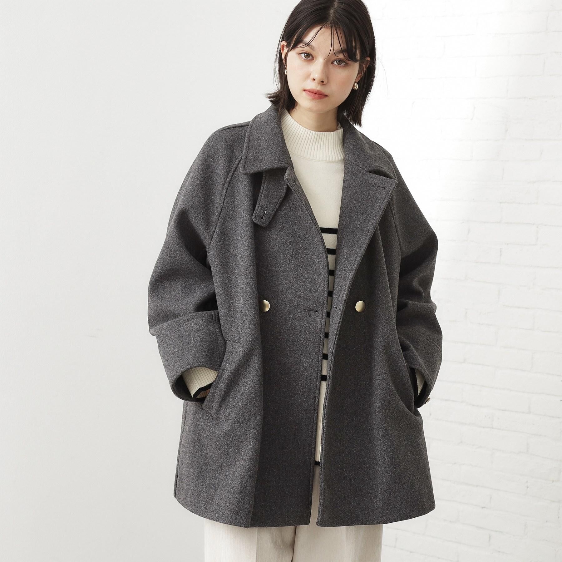 THE SHOP TK「クラシカルな装い ウールライクスタンドカラーコート」|その他|