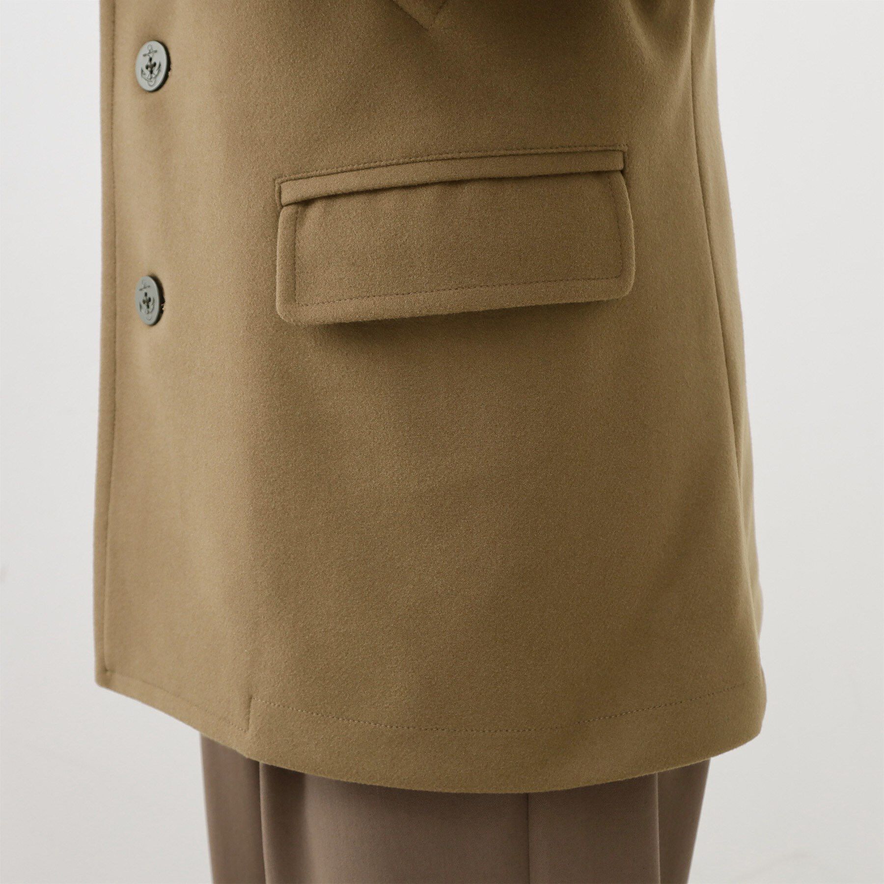 THE SHOP TK「ウーリックシングルPジャケット」|ピーコート|