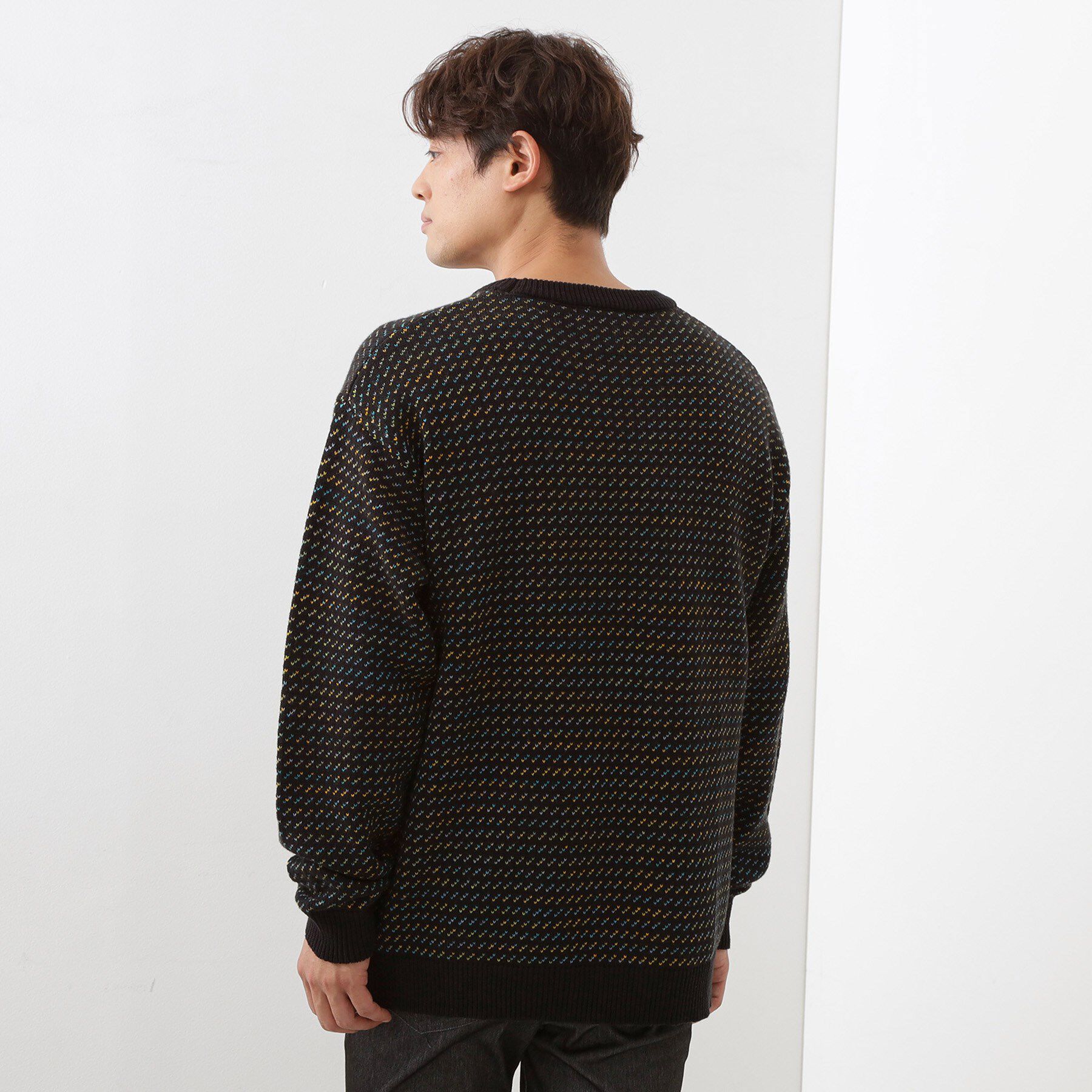 THE SHOP TK「バーズアイグラデーションニット 洗濯機OK／ユニセックスでおすすめ！」|ニット・セーター|