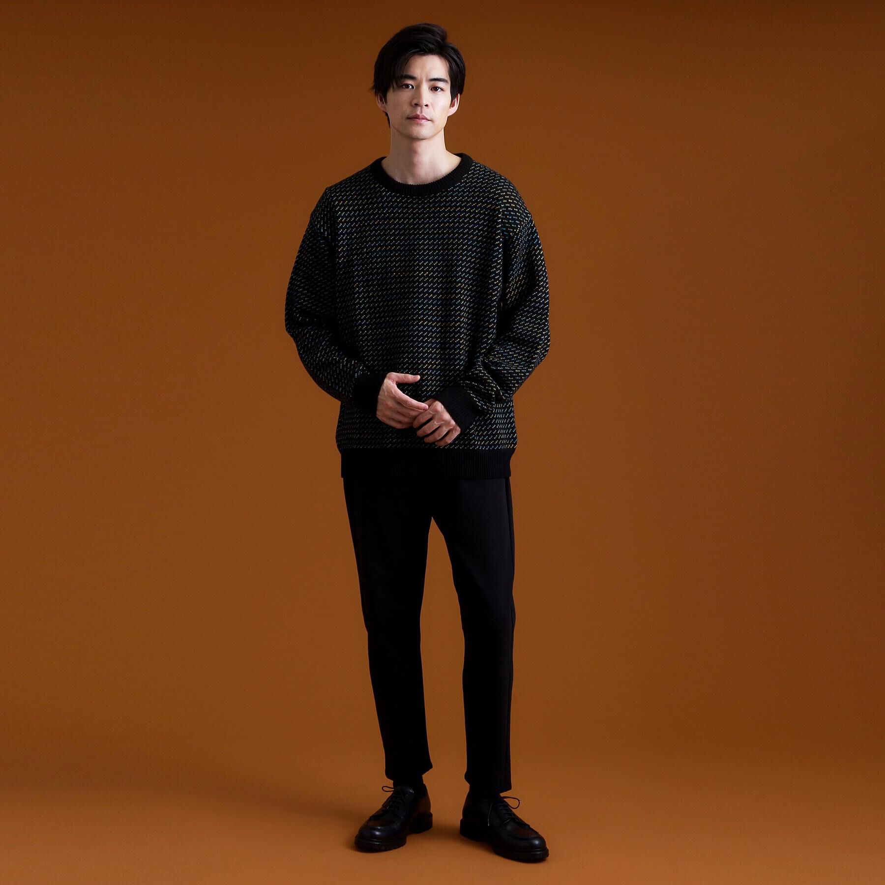 THE SHOP TK「バーズアイグラデーションニット 洗濯機OK／ユニセックスでおすすめ！」|ニット・セーター|