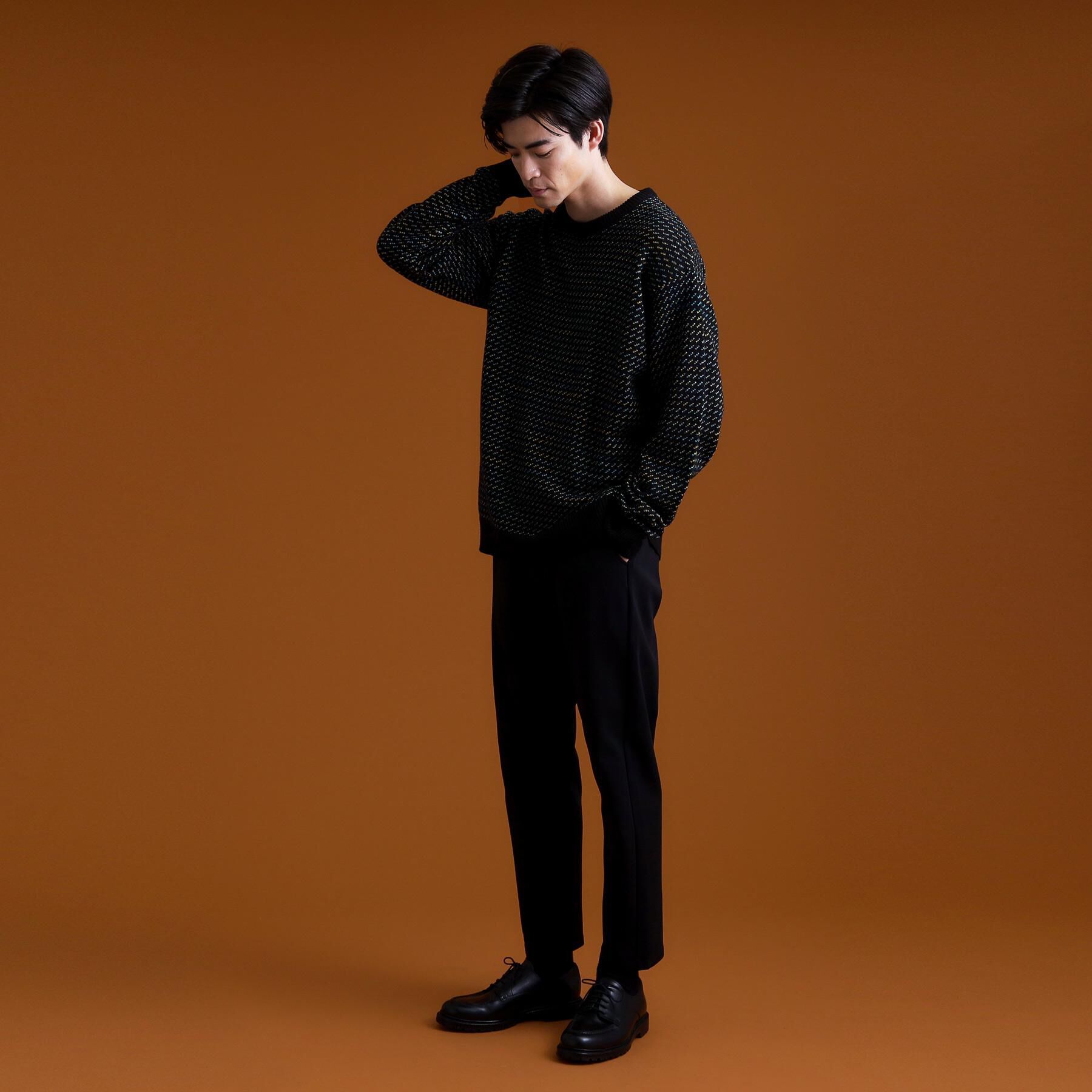 THE SHOP TK「バーズアイグラデーションニット 洗濯機OK／ユニセックスでおすすめ！」|ニット・セーター|