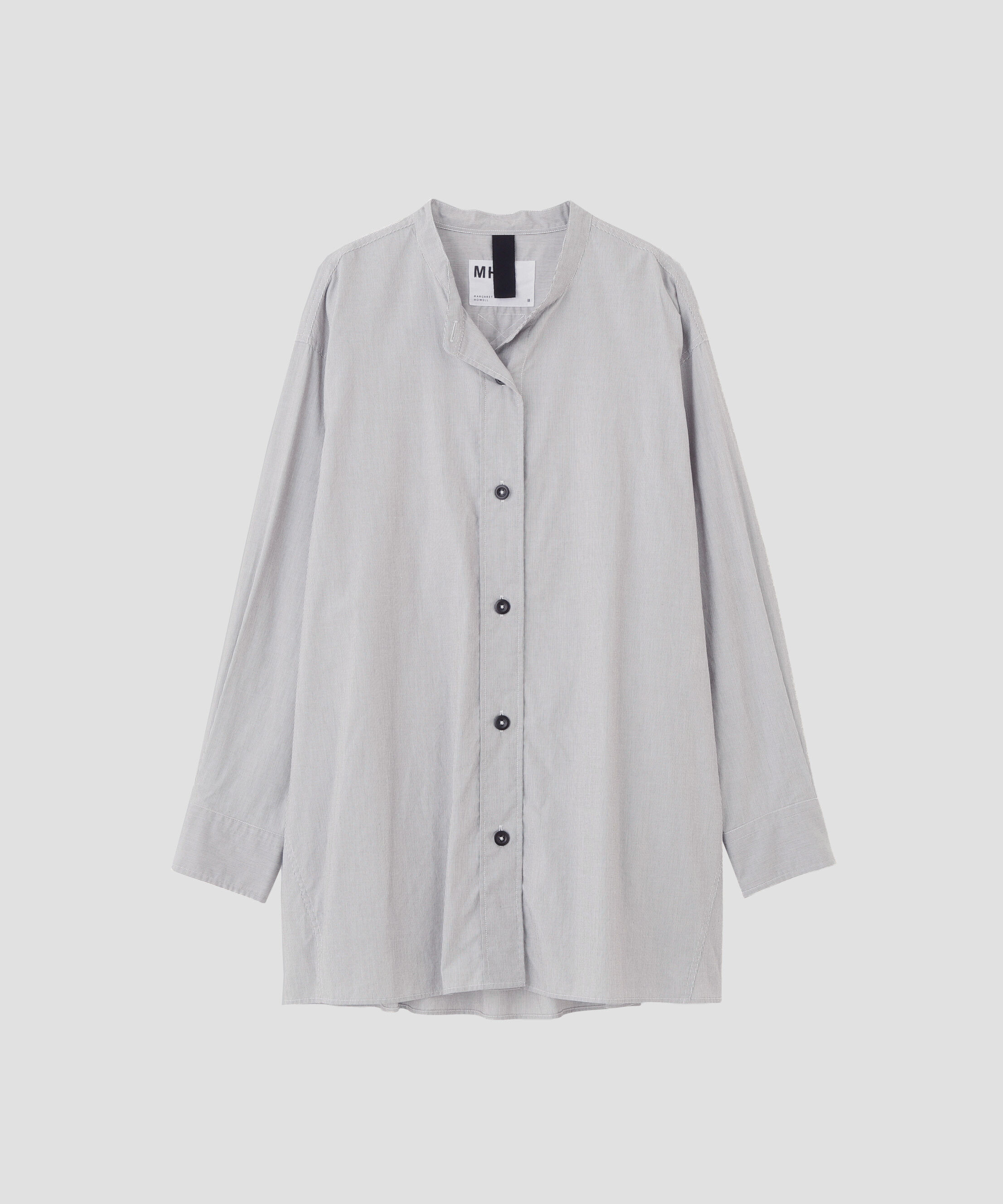 MHL.「WORN COTTON HAIRLINE STRIPE SHIRT」|シャツ・ブラウス|