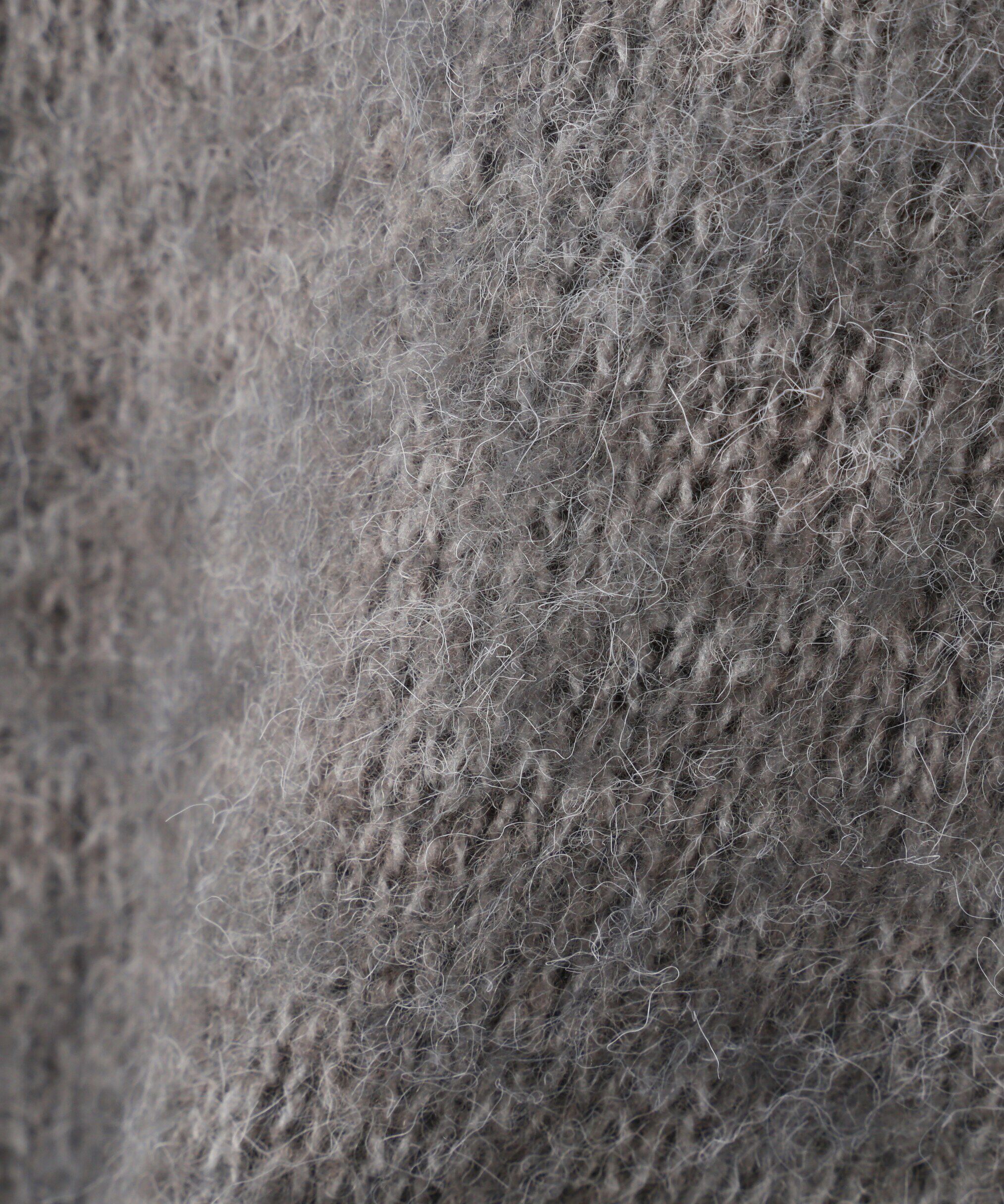  「ミックス起毛ショート丈ニット」|ニット・セーター|