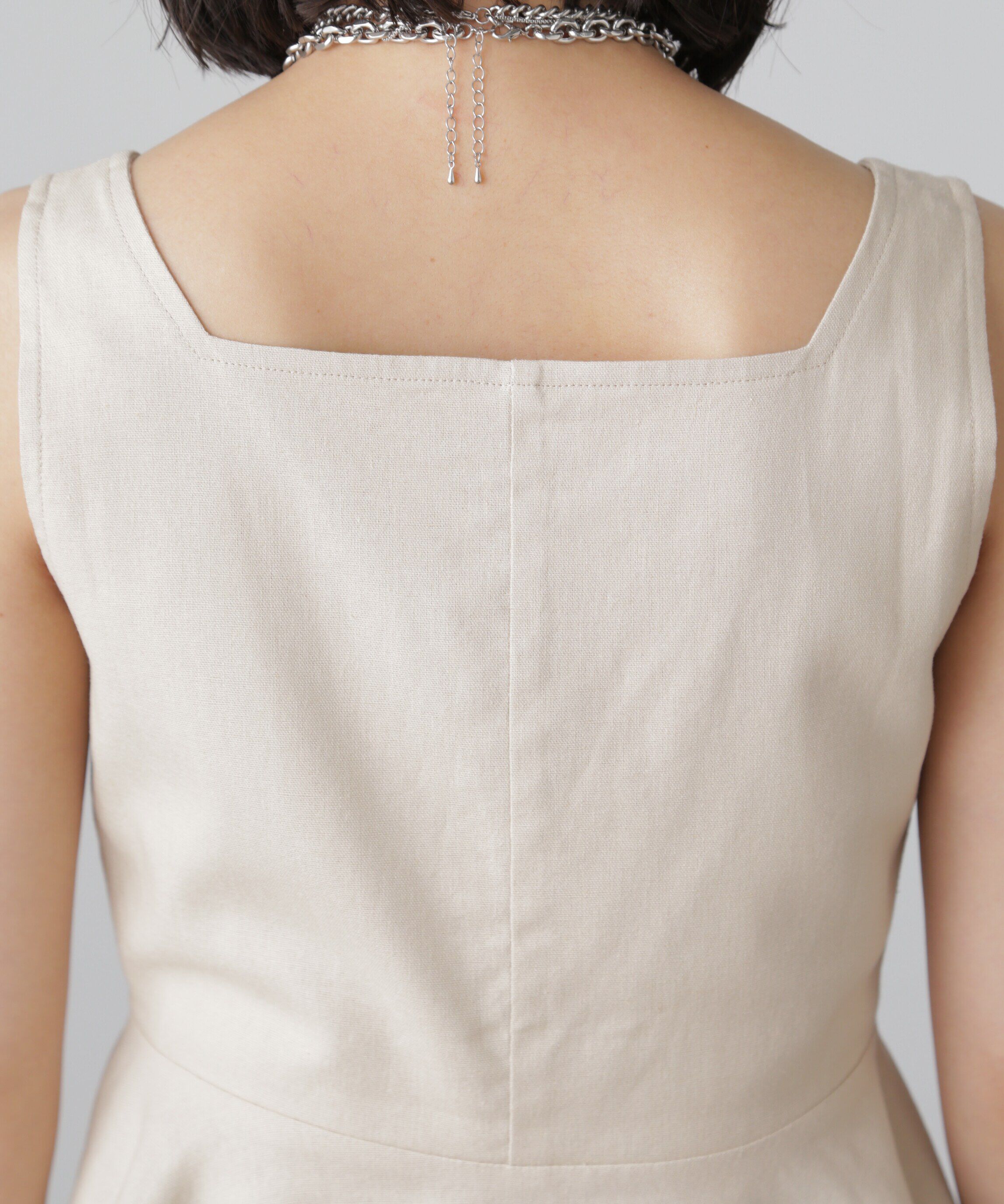  「リネンアシメボタンペプラムブラウス」|シャツ・ブラウス|