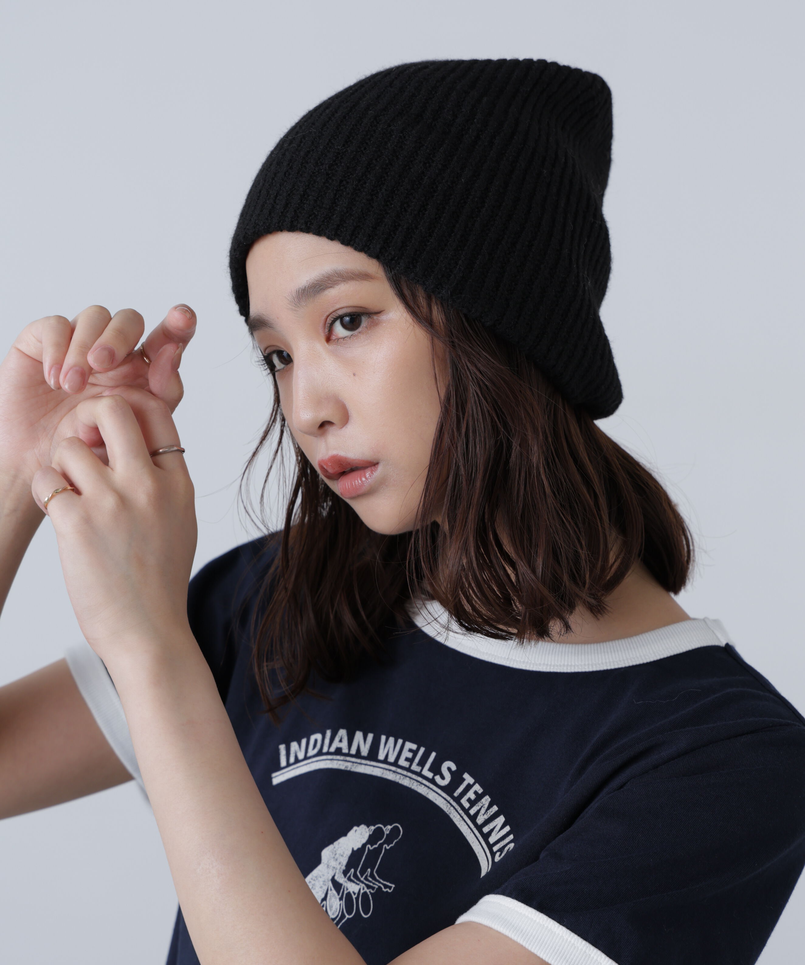  「シンプルビッグビーニー」|ソックス|