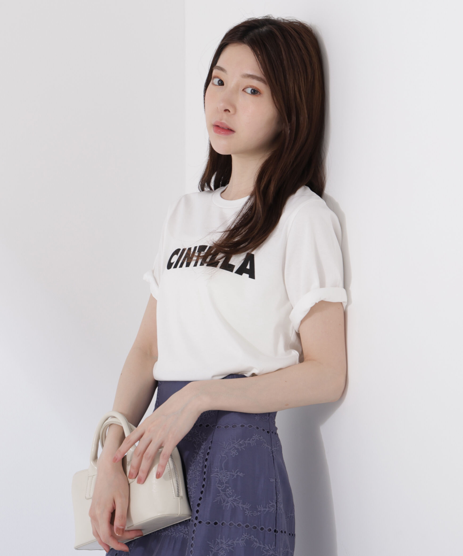 PROPORTION BODY DRESSING「＜ウォッシャブル＞ゴシックロゴTシャツ」|Tシャツ・カットソー|