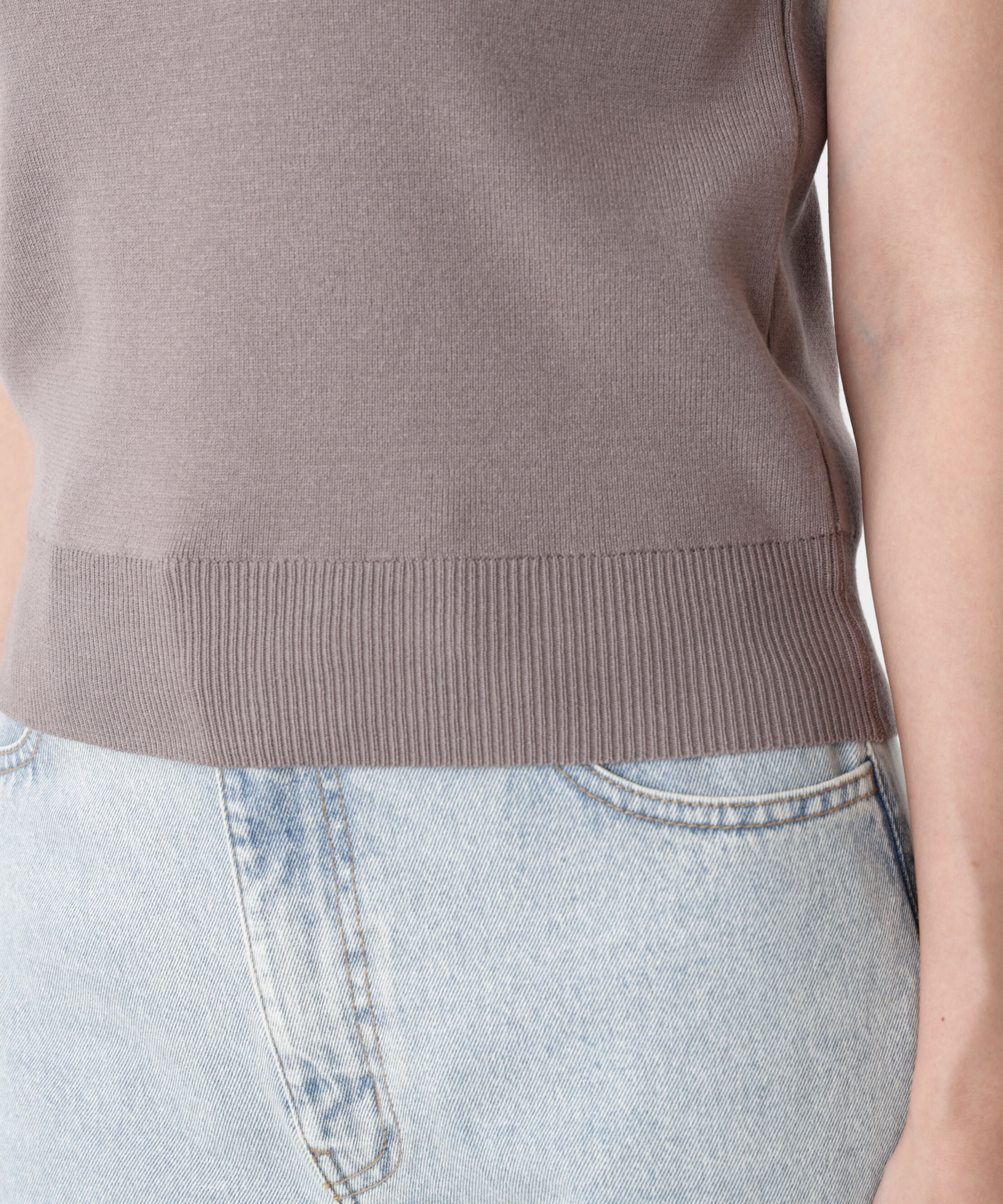 PROPORTION BODY DRESSING「＜ハンドウォッシャブル＞ドッキングスリーブニット」|ニット・セーター|