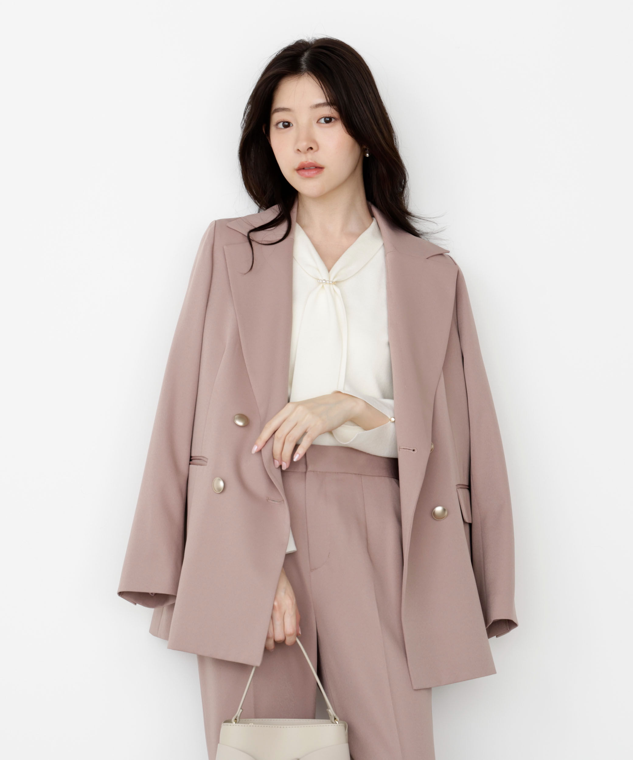 PROPORTION BODY DRESSING「パールリングボウタイニット 25AW」|ニット・セーター|