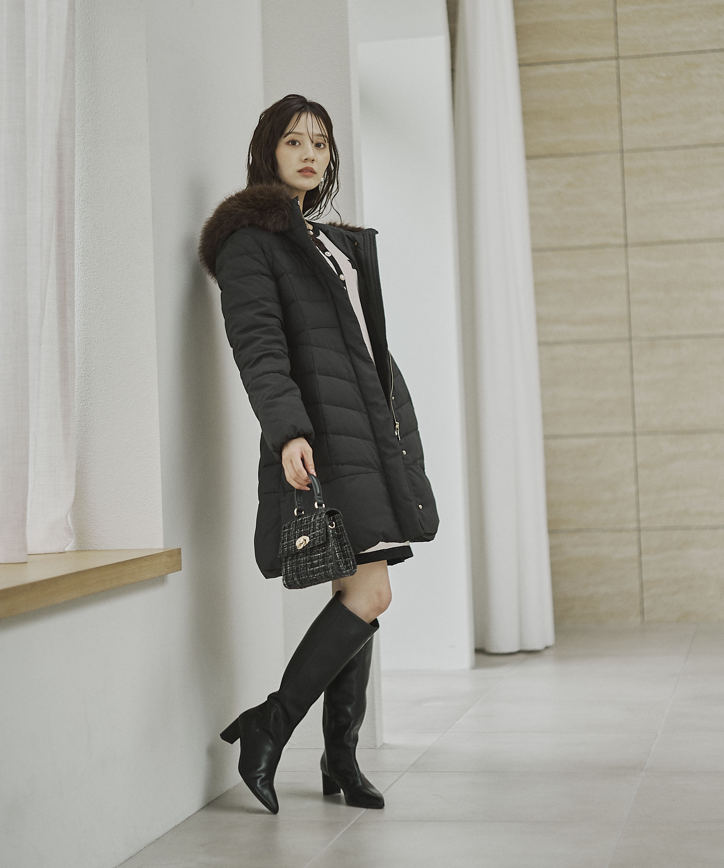 PROPORTION BODY DRESSING「ベルト付ダウン 25AW」|その他|