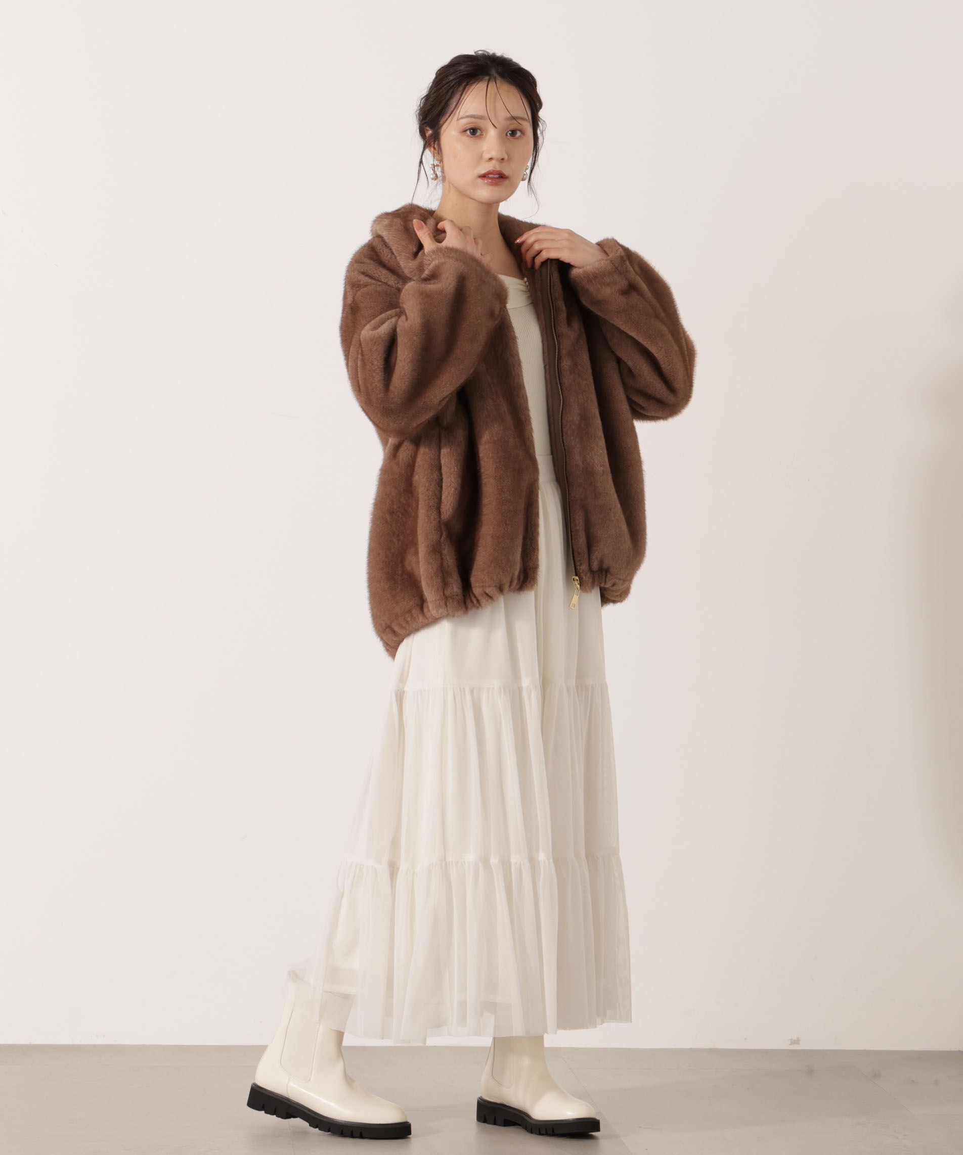 PROPORTION BODY DRESSING「フェイクファーブルゾン 25AW」|ブルゾン・スタジャン|