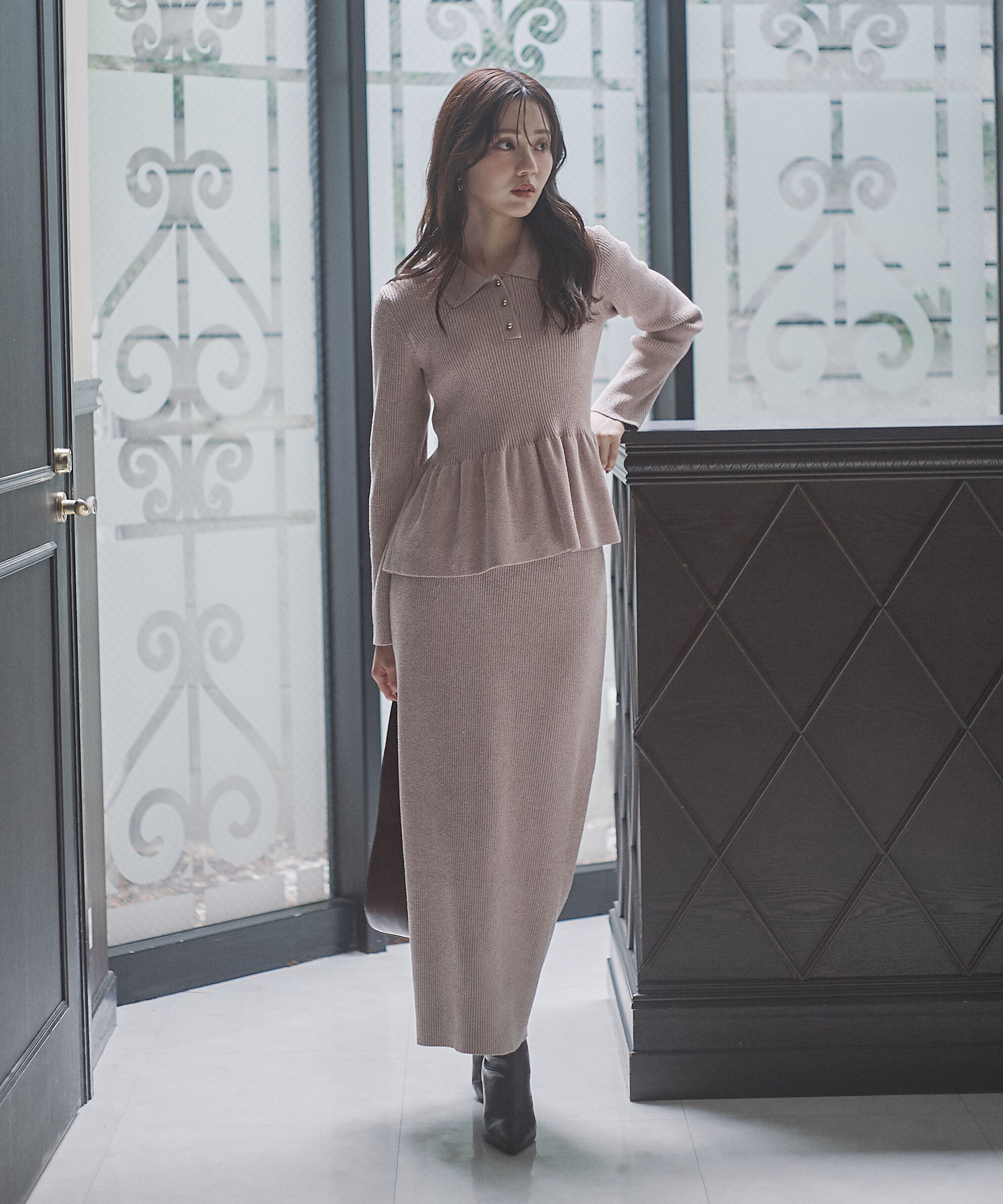 PROPORTION BODY DRESSING「ポロペプラムSETUP」|ワンピース|