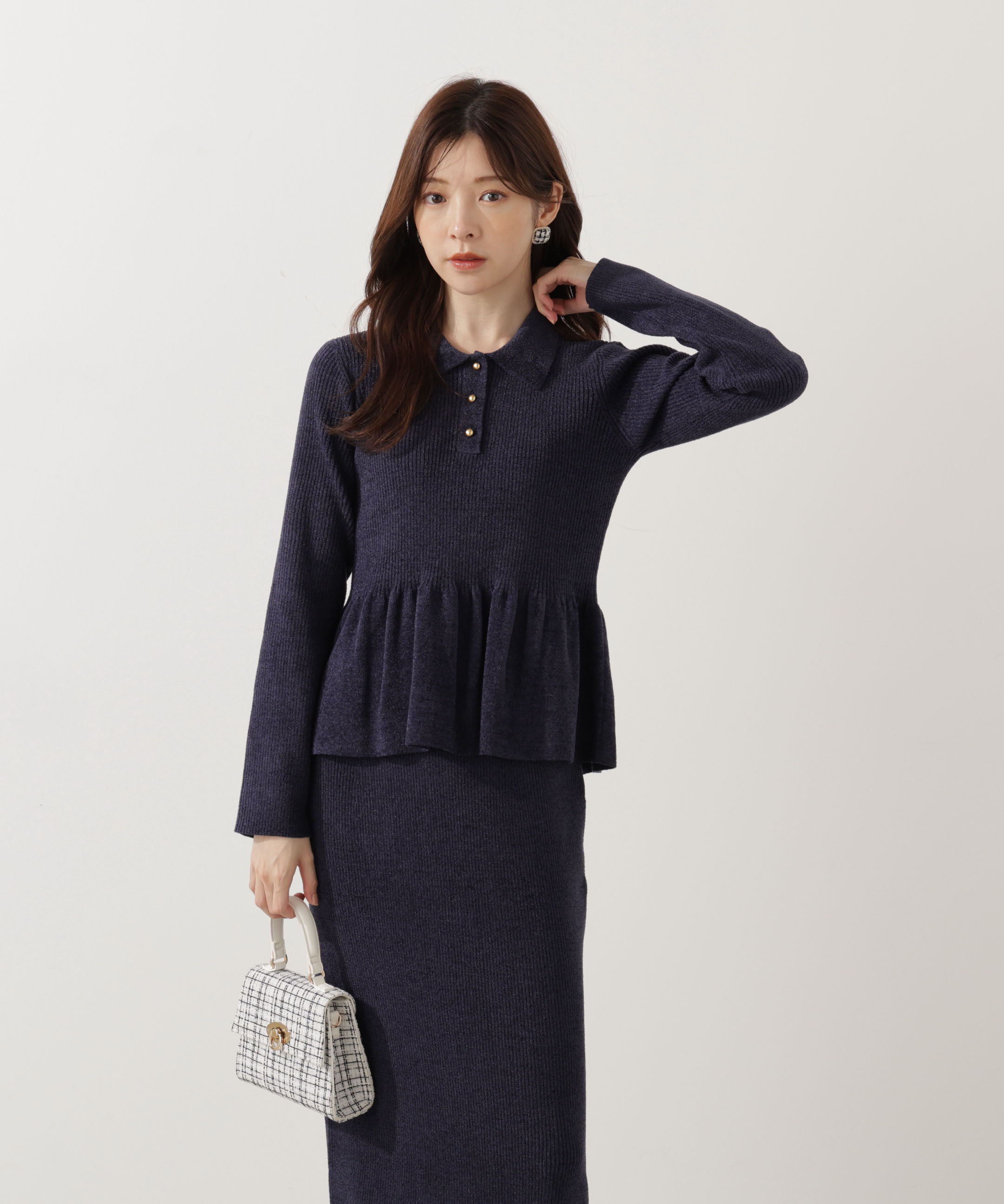 PROPORTION BODY DRESSING「ポロペプラムSETUP」|ワンピース|