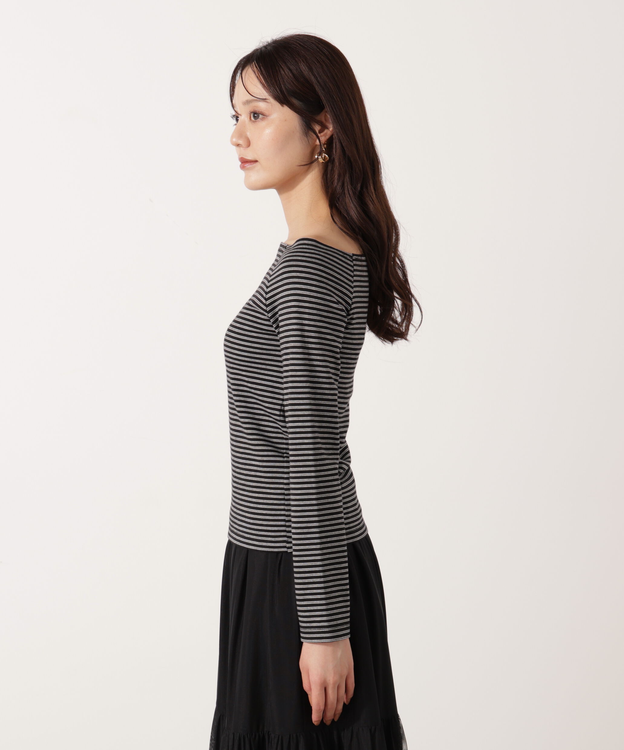 PROPORTION BODY DRESSING「＜ハンドウォッシャブル＞オフショルカットソー」|Tシャツ・カットソー|
