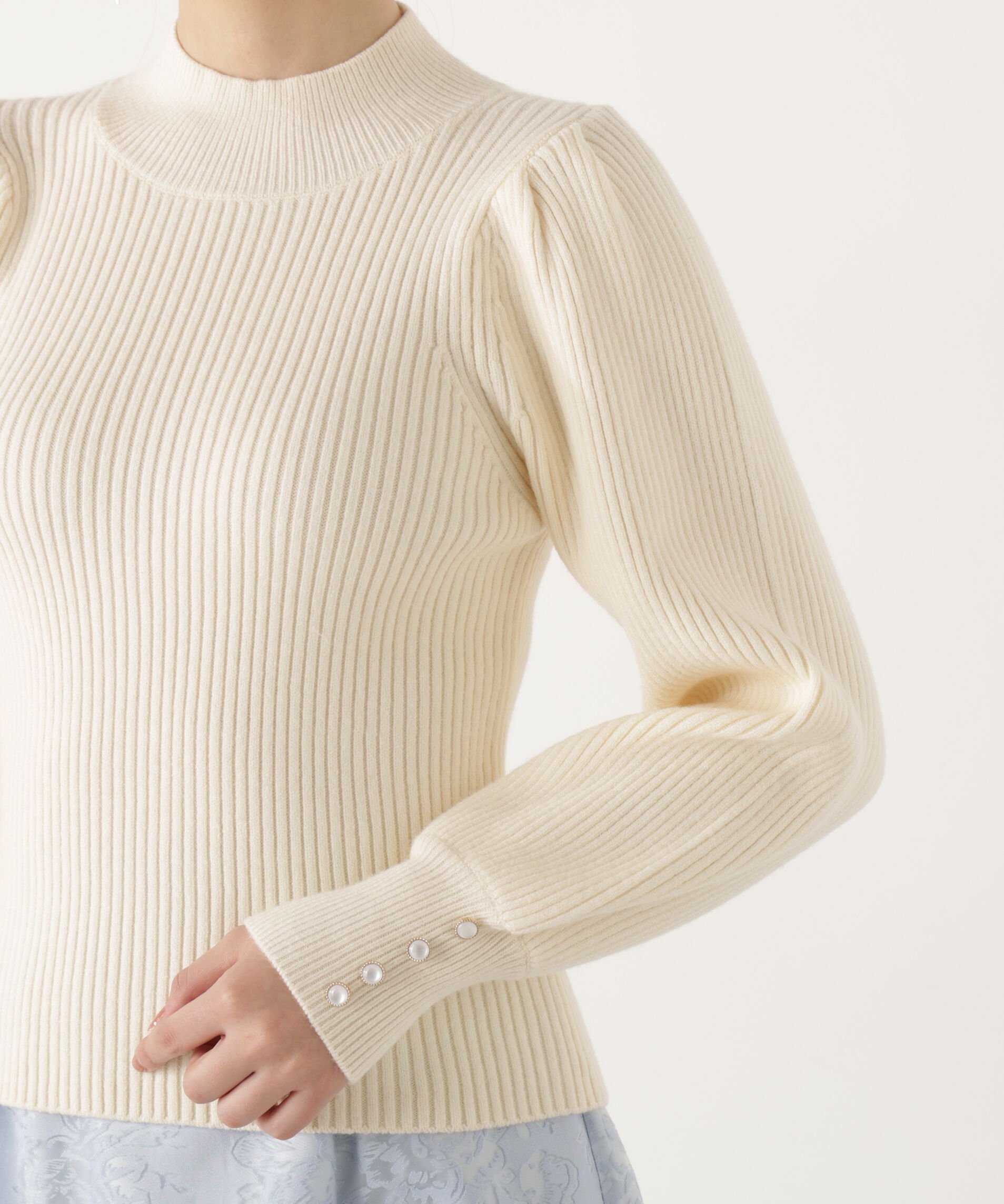 PROPORTION BODY DRESSING「ハイネックボリュームスリーブニット」|ニット・セーター|