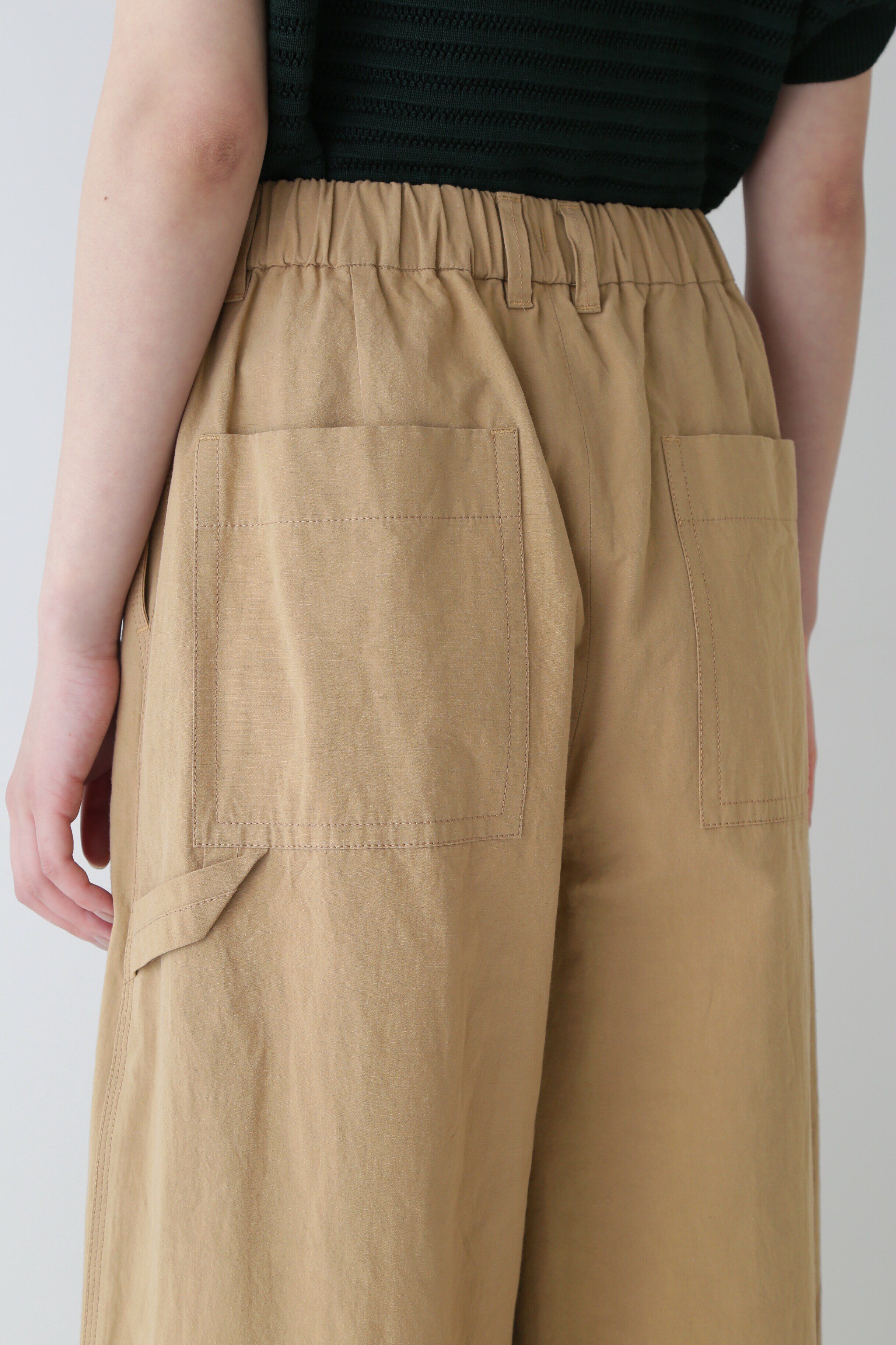  「◆綿麻ウェザー近江晒ワイドパンツ」|その他|