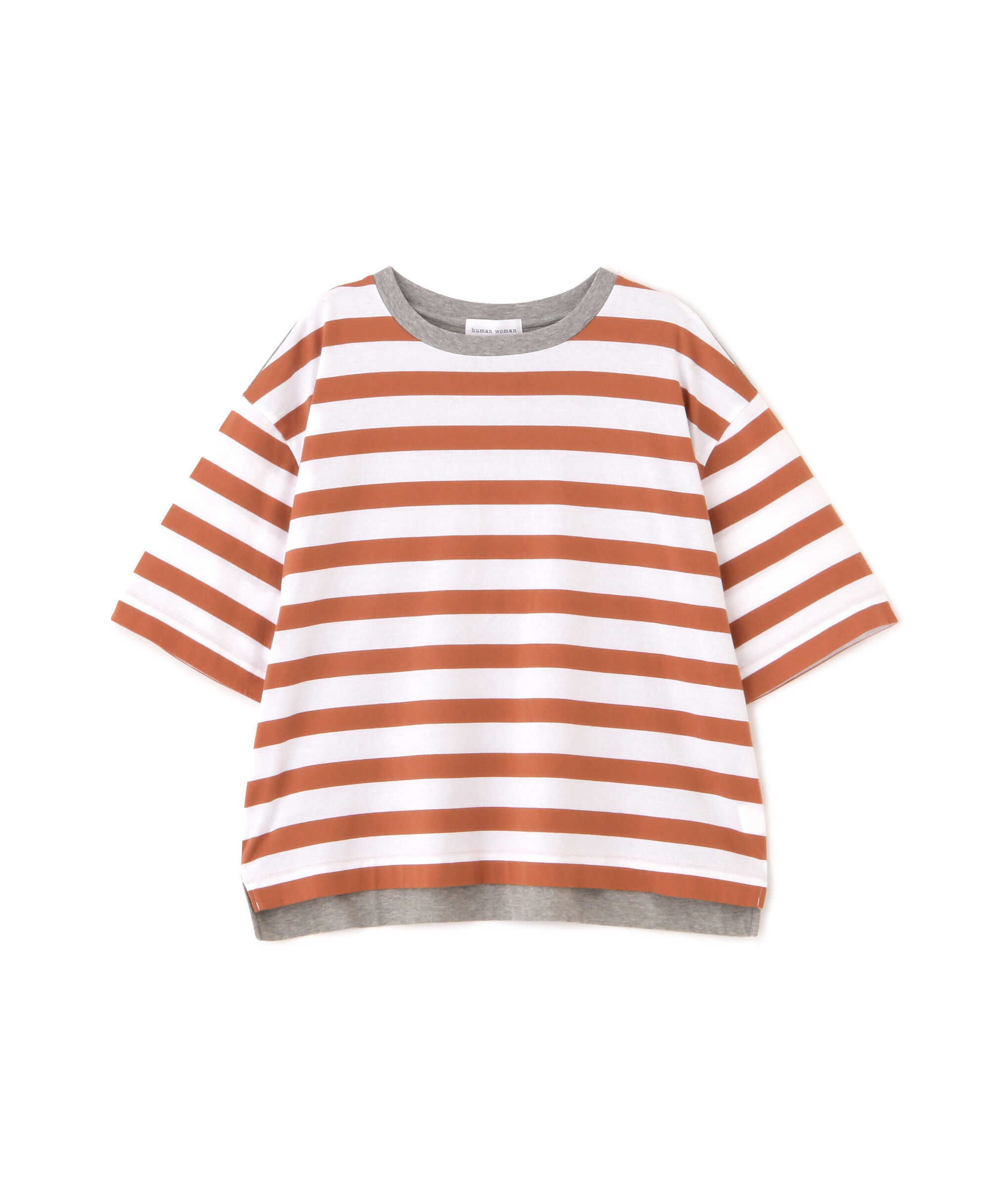  「◆シルケット天竺ボーダーカットソー」|Tシャツ・カットソー|