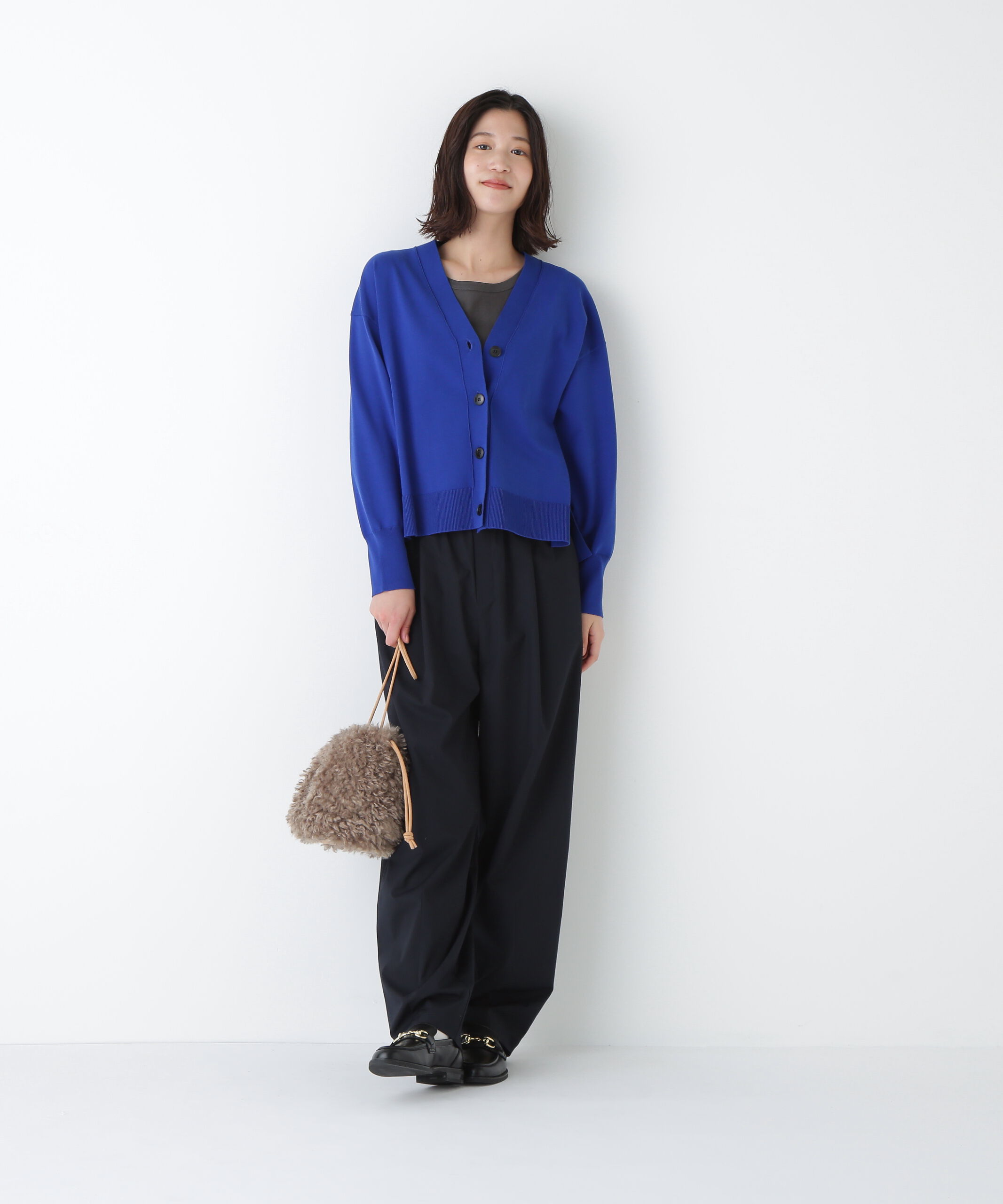  「◆オーガニックコットン混プレーティングカーディガン」|ニット・セーター|