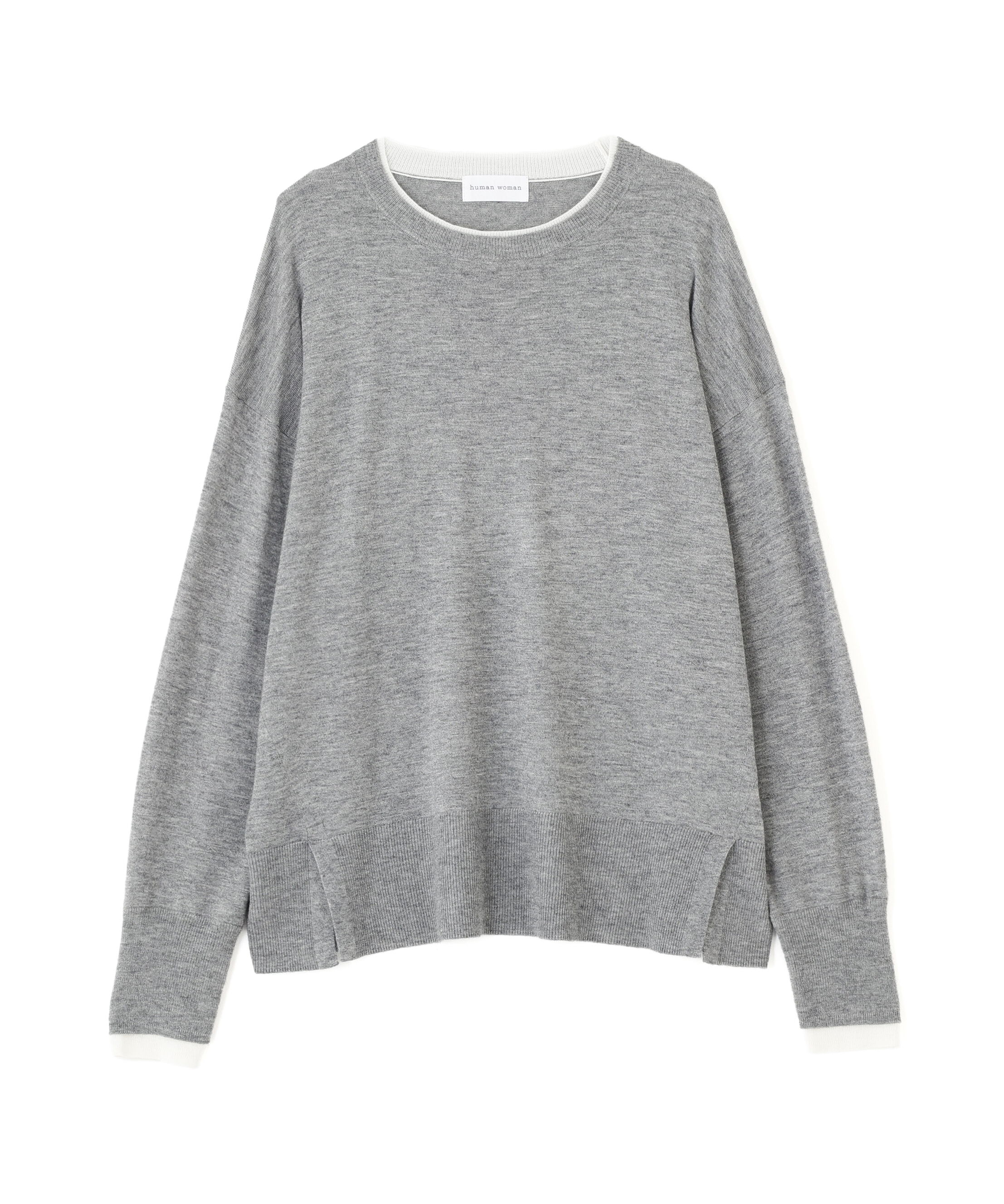  「◆ハイゲージバイカラーハイネックプルオーバー」|ニット・セーター|