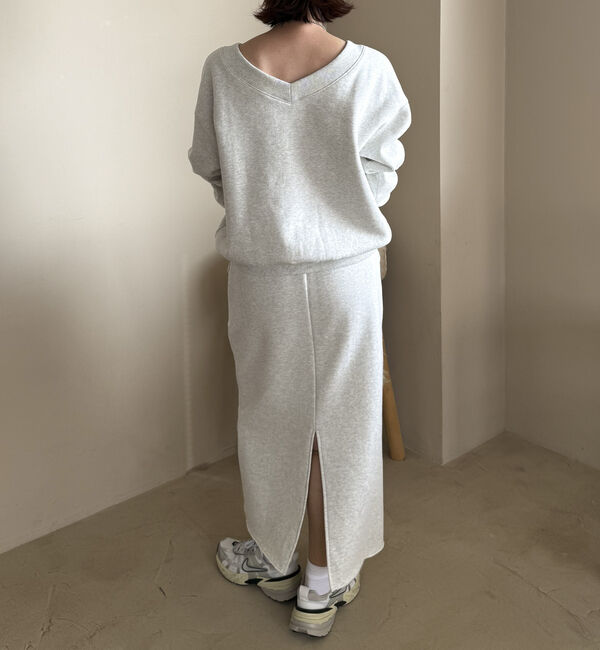 Doux archives「裏起毛Ｖネック前後２ＷＡＹプルオーバー」|Tシャツ・カットソー|