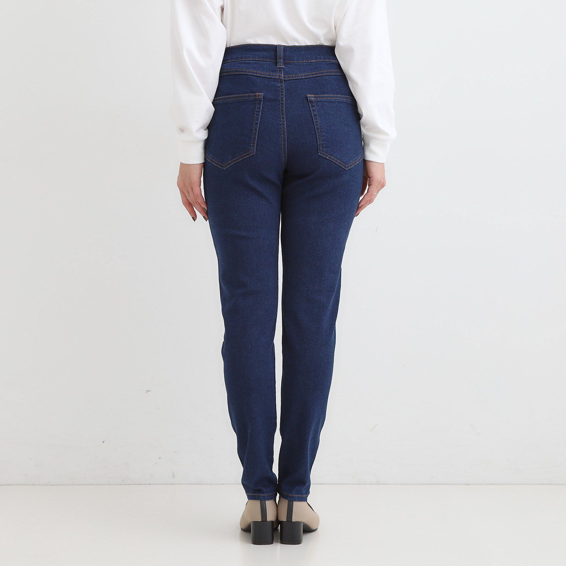 SHOO･LA･RUE「【SS-LL】ストレッチ デニムスキニーパンツ」|デニム|