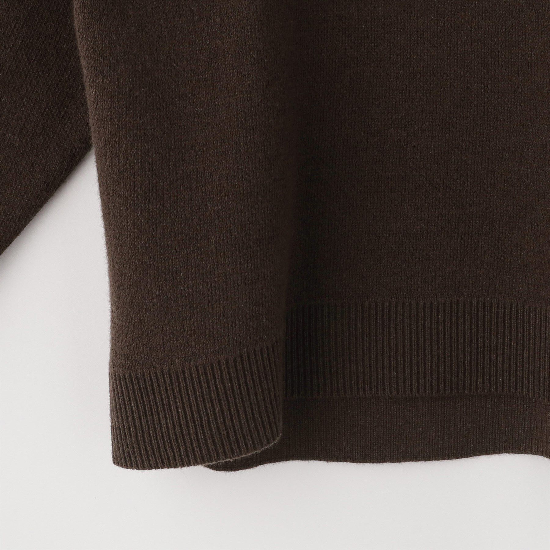 SHOO･LA･RUE「【100-150cm/リンク可/洗濯機可】ウェットライク刺繍ロゴニット」|ニット・セーター|