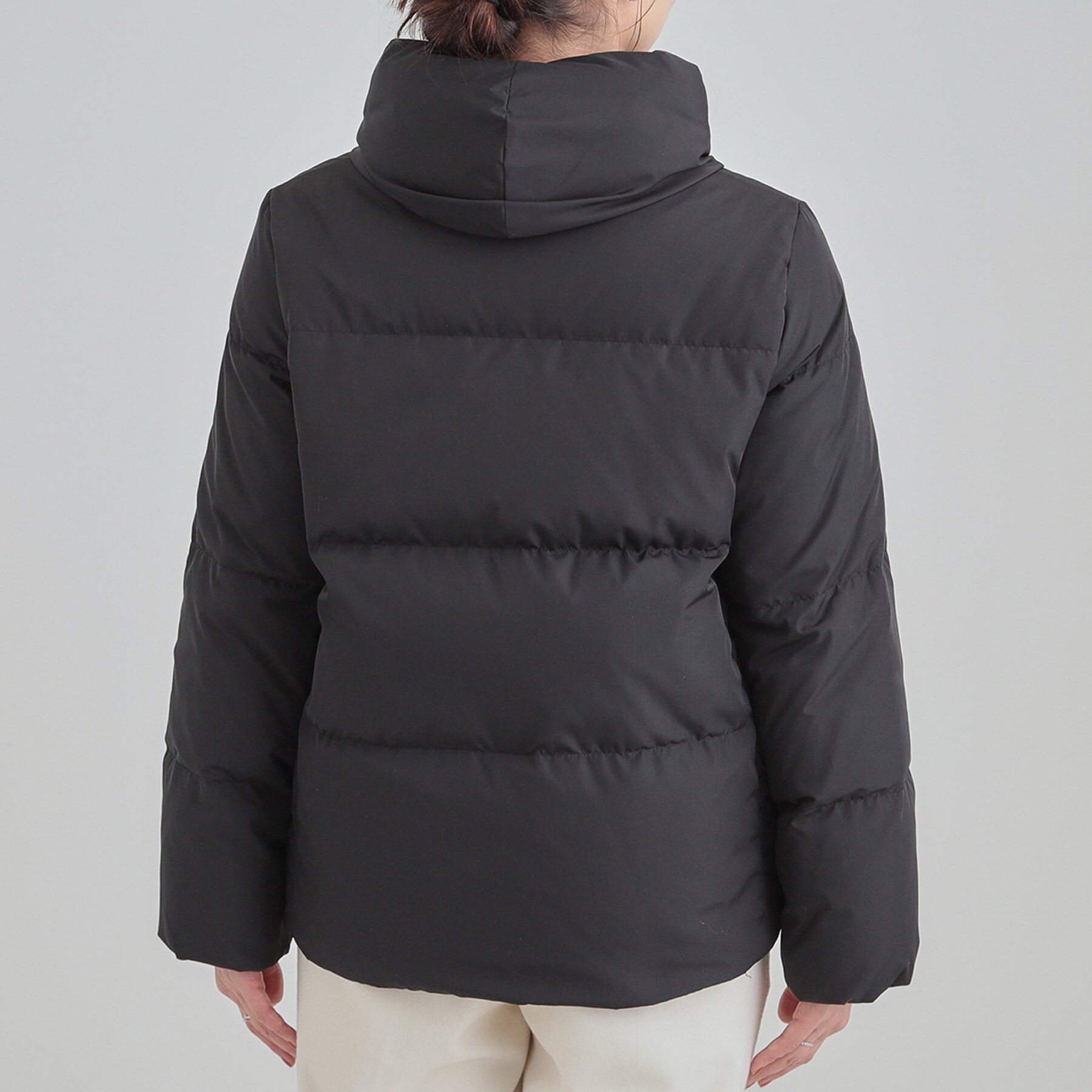 SHOO･LA･RUE「【撥水/洗える】ショートフーディーダウン」|ダウン|