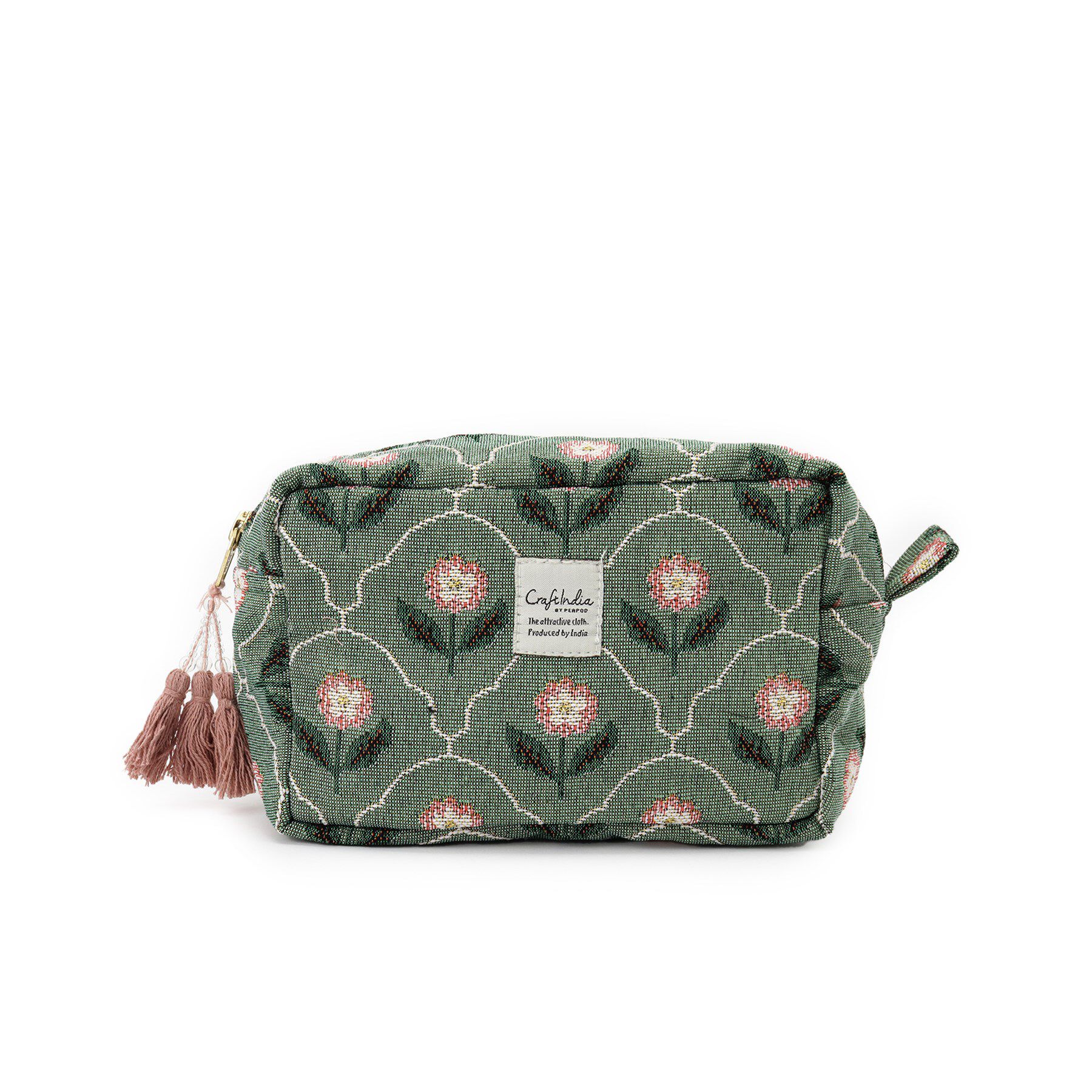 SHOO･LA･RUE「インド製ジャカードマチ付きポーチ」|ポーチ|