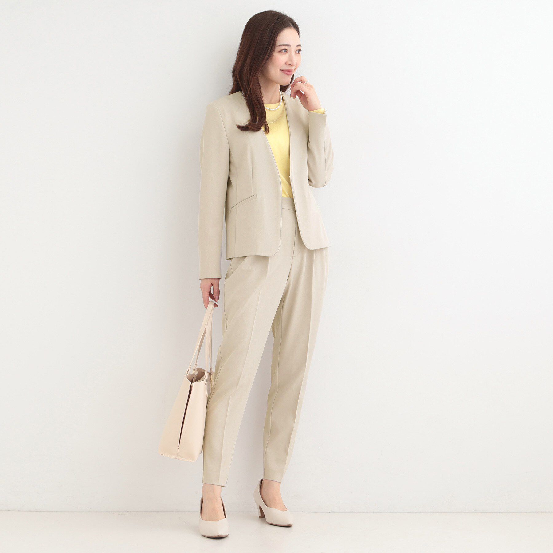 SHOO･LA･RUE「【多機能】カラーレスジャケット」|ノーカラージャケット|