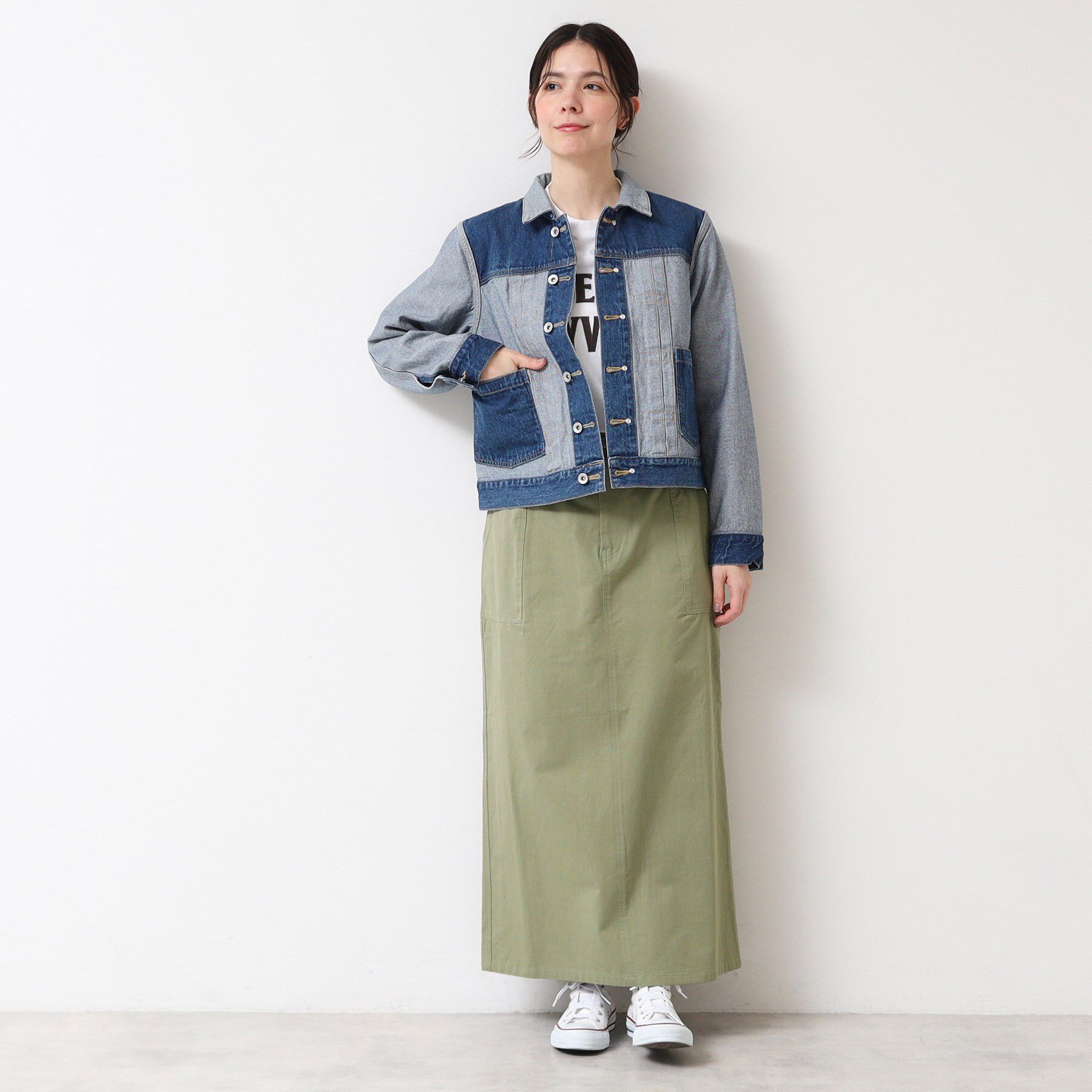 Dessin「【洗える・後ろゴム】コットンスカート」|スカート|