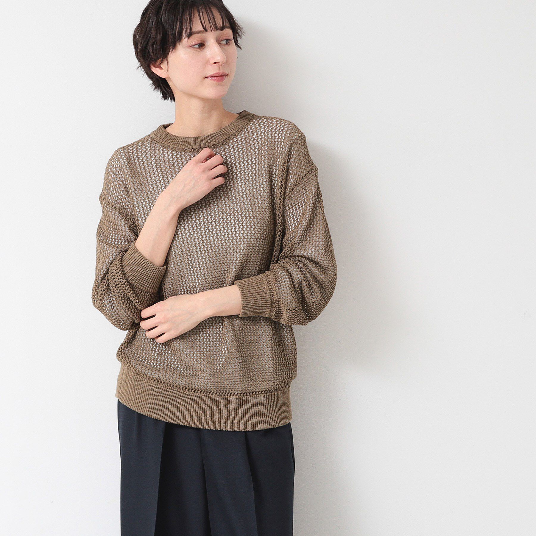 Dessin「【洗える】メッシュニット（S～L）」|ニット・セーター|