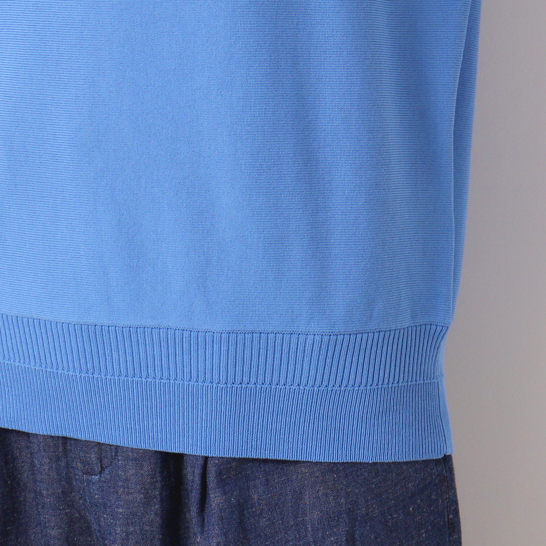 Dessin「【洗える・4サイズ展開】後ろボタンニットプルオーバーフレンチスリーブ」|ニット・セーター|