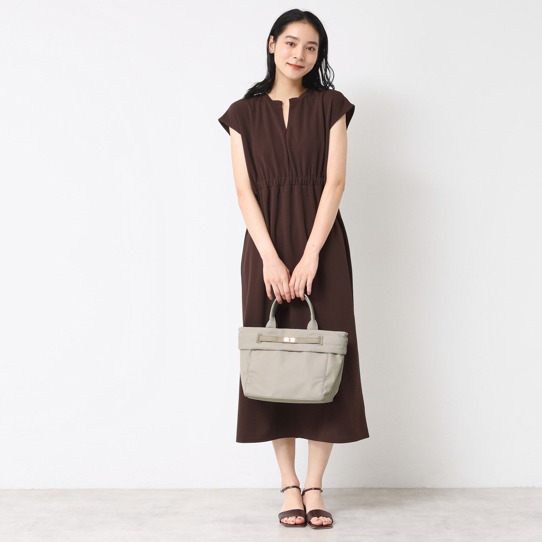 Dessin「【A4収納可・2WAY】ベルトデザインナイロン2WAYトート」|トートバッグ|