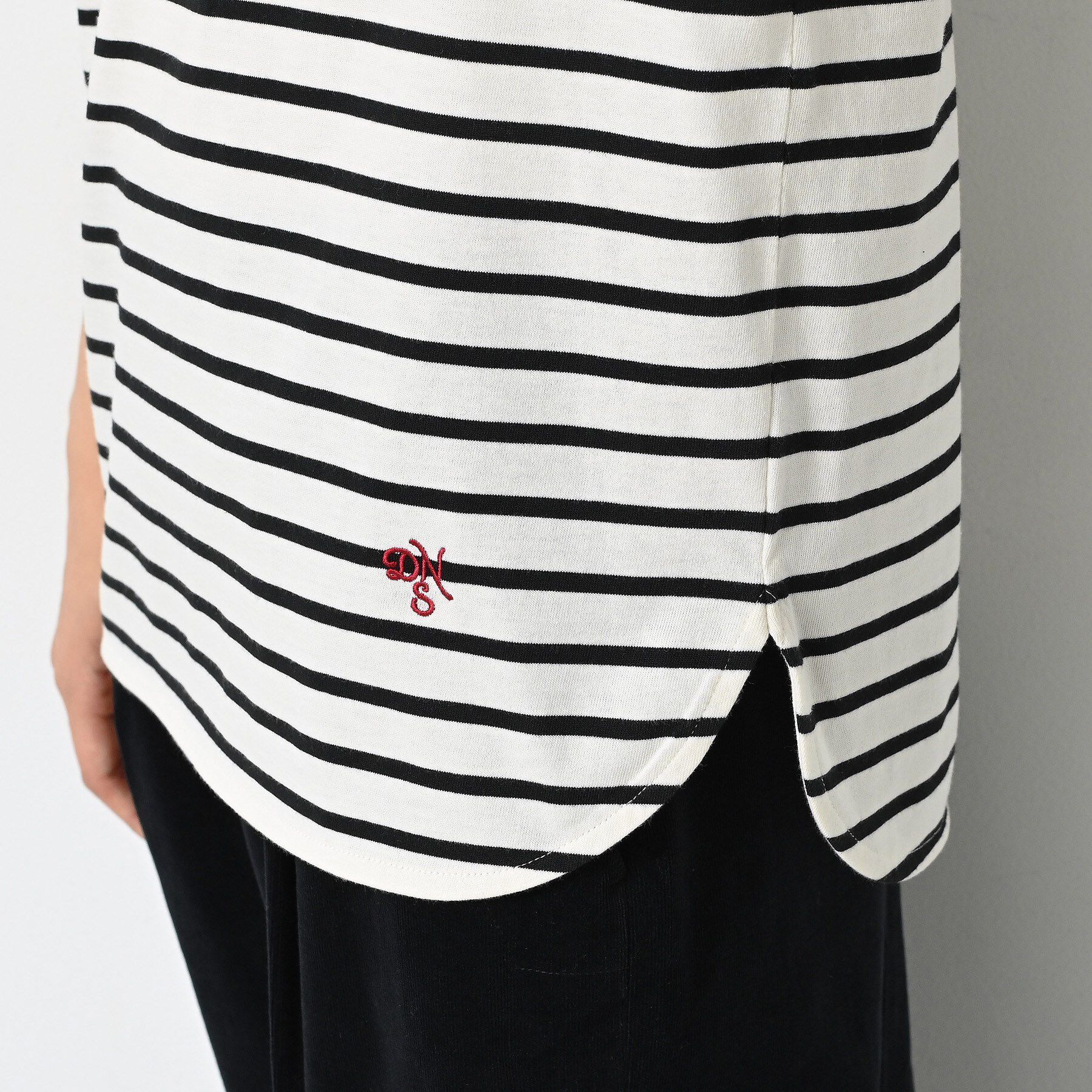 Dessin「【洗える】シャツテール半袖Tシャツ」|Tシャツ・カットソー|