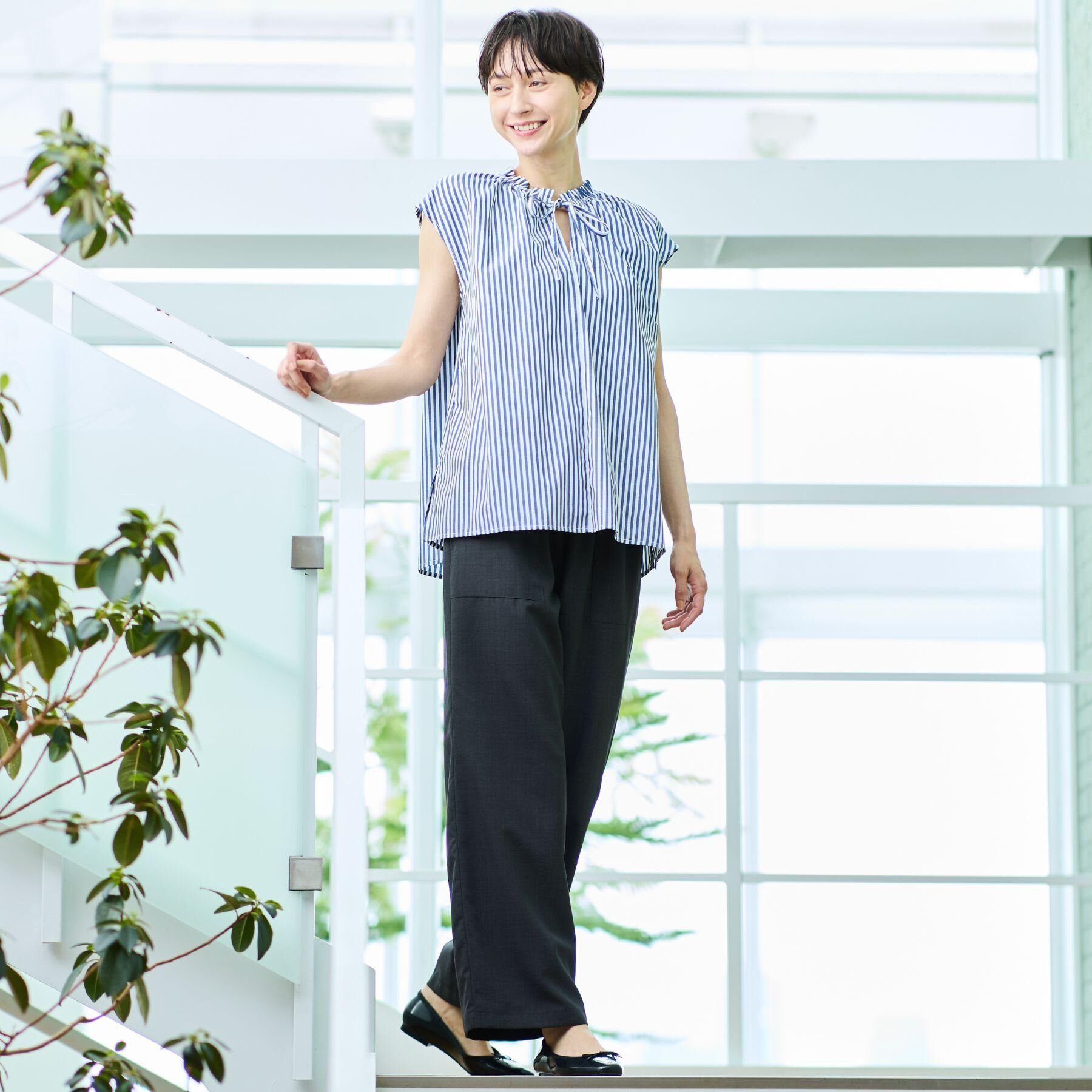 Dessin「【ウエストゴム・洗える】アウトポケットワイドパンツ（XS～L）」|その他|