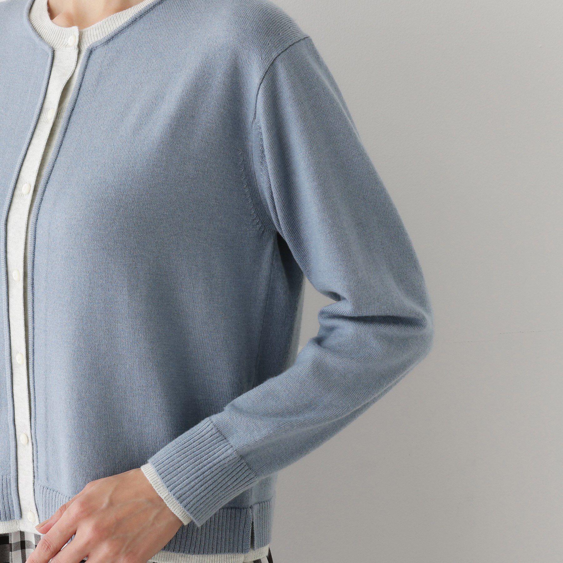 Dessin「【洗える】バイカラーカーディガン」|カーディガン|