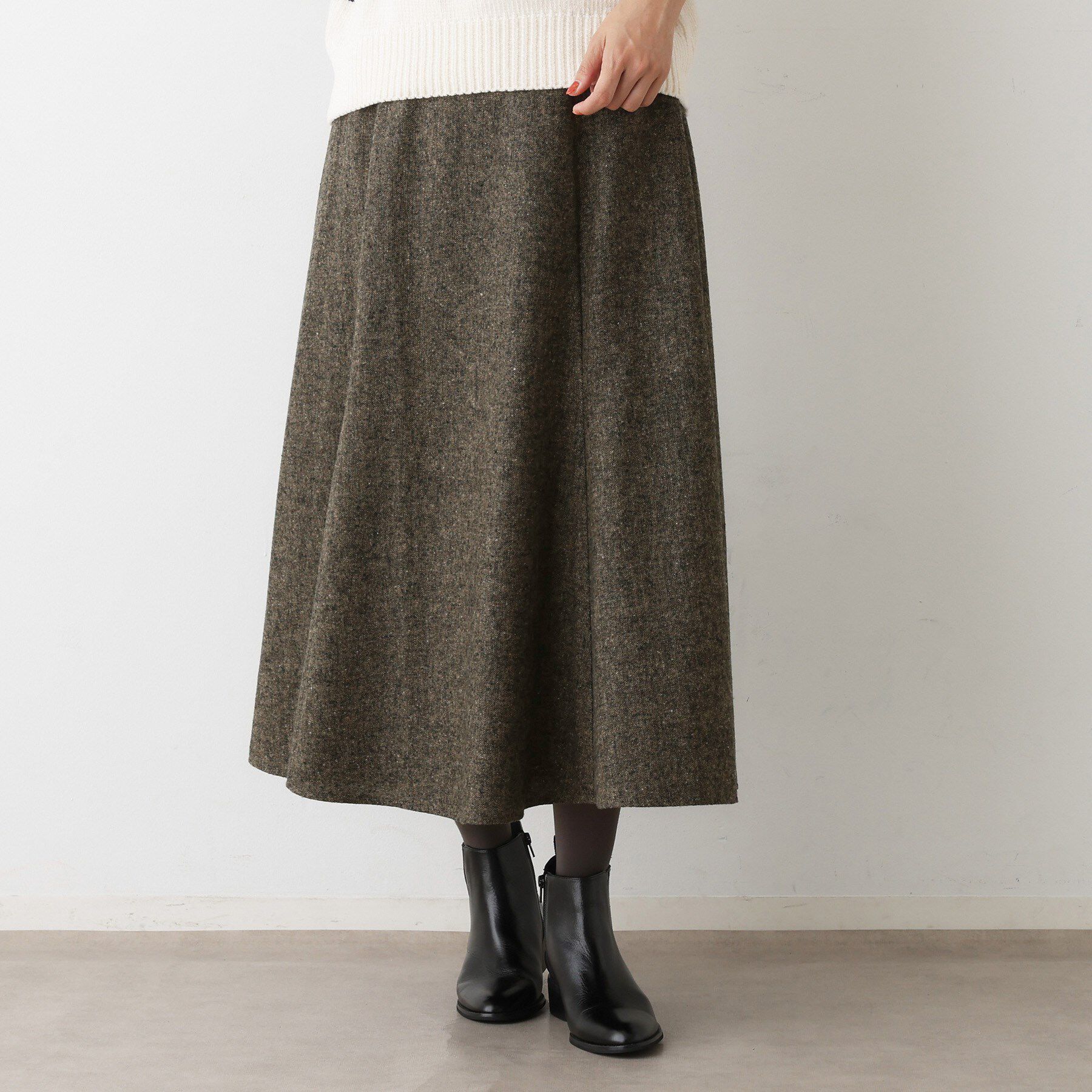 Dessin「【洗える】ツイードフレアスカート」|スカート|