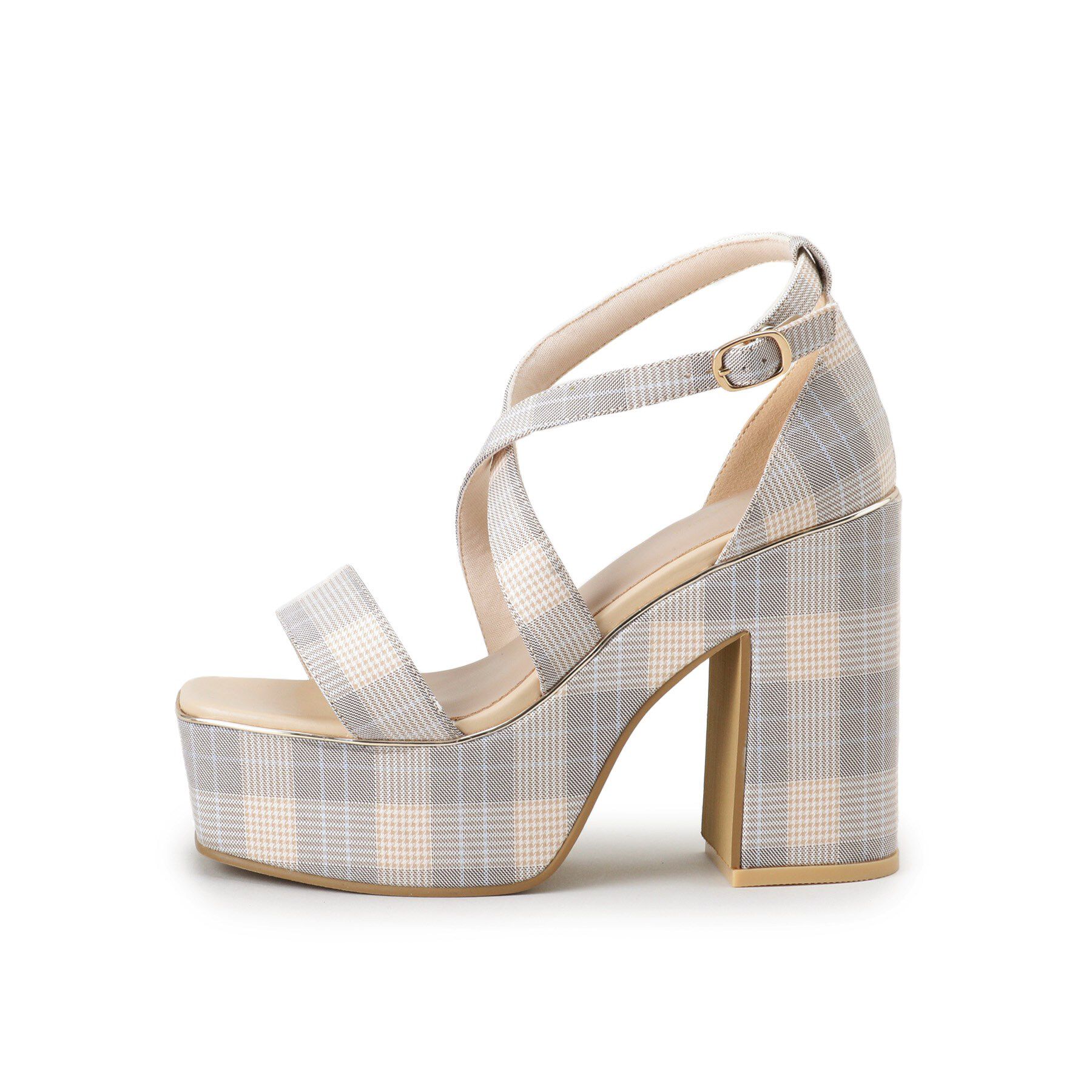 ESPERANZA「【ラク盛り／サンダル】リピーター続出／脚長美脚　クロスストラップサンダル」|サンダル|