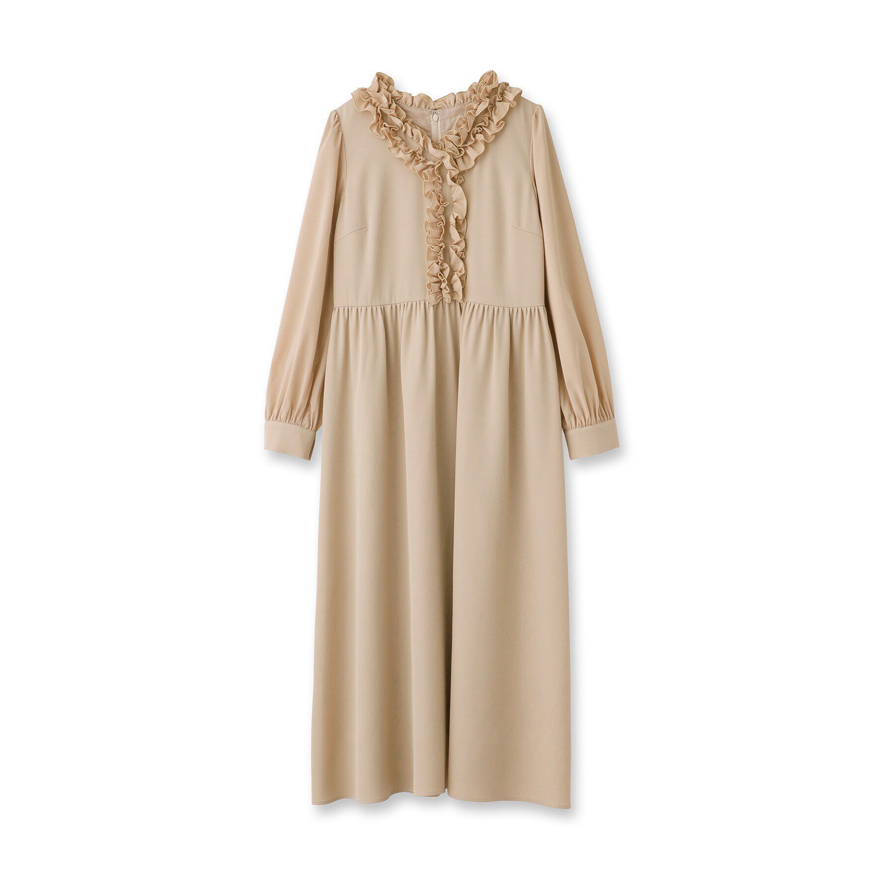 SunaUna「【オケージョン対応可／衿フリル】フェミニンワンピース」|ワンピース|