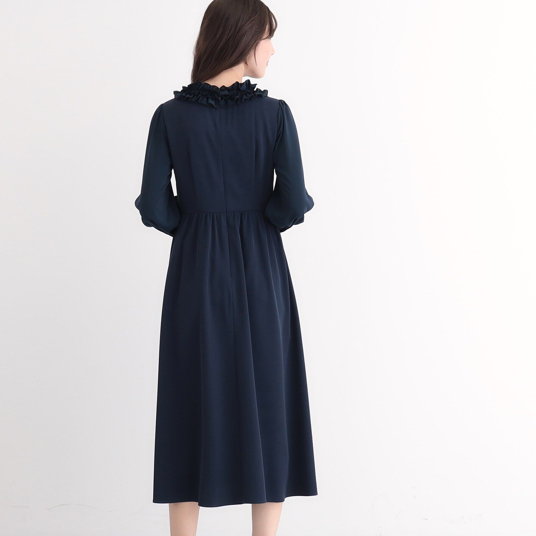 SunaUna「【オケージョン対応可／衿フリル】フェミニンワンピース」|ワンピース|