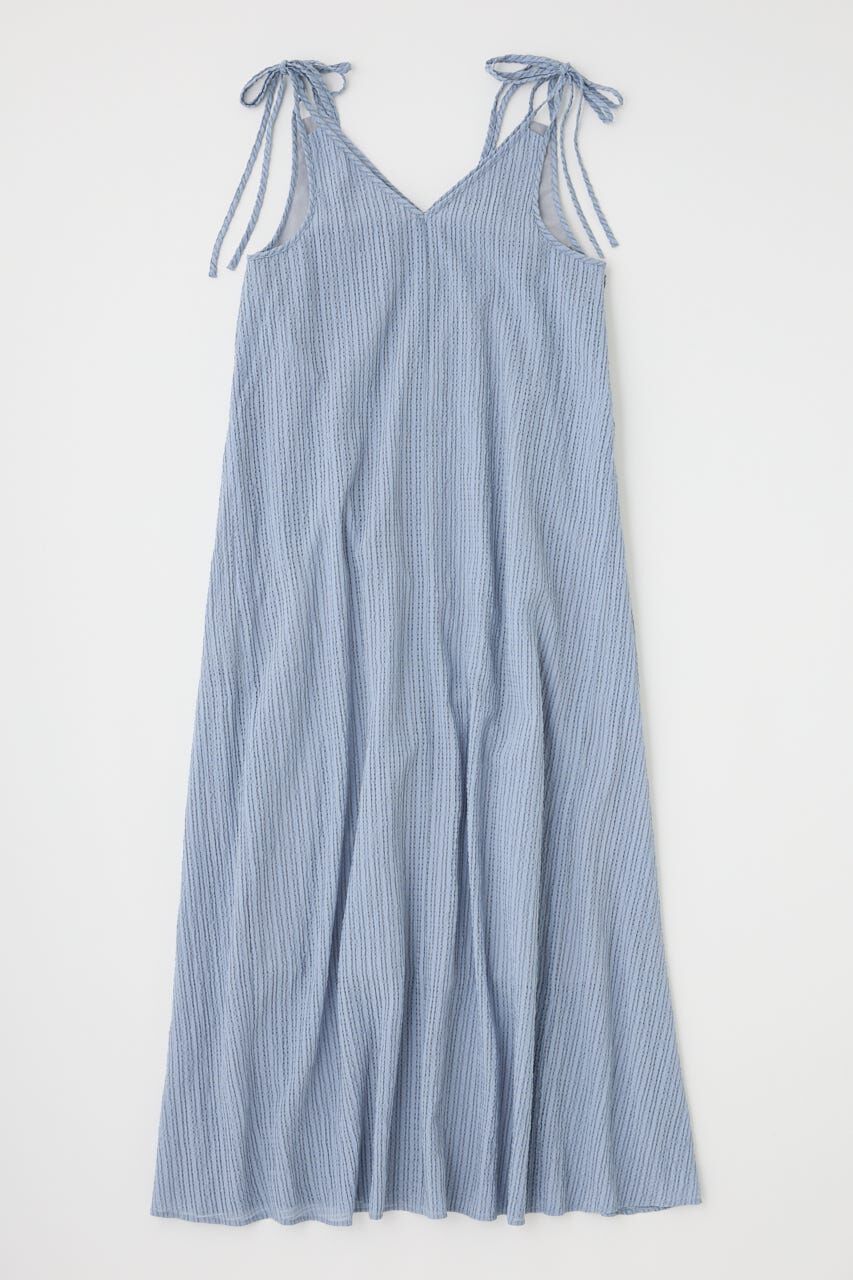 MOUSSY「SHEER GINGHAM キャミドレス」|ワンピース|