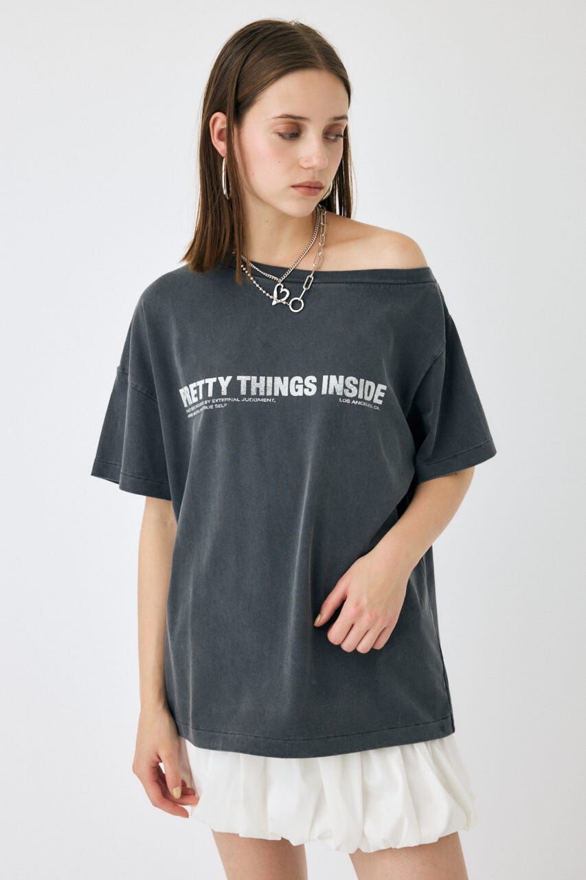 MOUSSY「ONE SHOULDER TEE」|Tシャツ・カットソー|