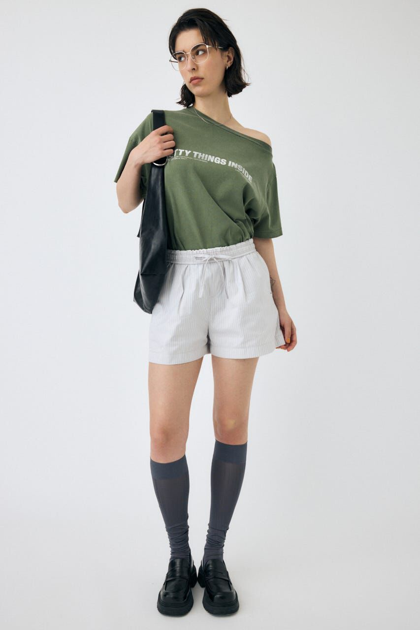 MOUSSY「ONE SHOULDER TEE」|Tシャツ・カットソー|