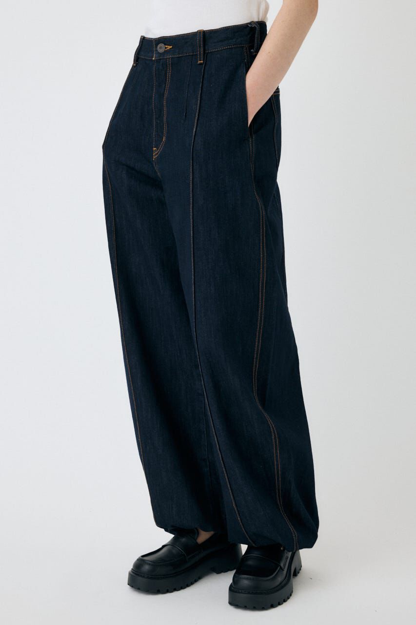 MOUSSY「PIN TUCK COCOON STRAIGHT」|デニム|