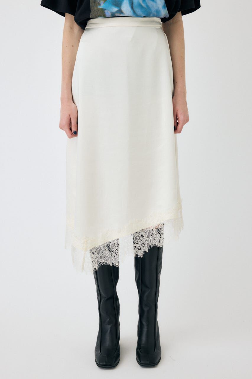 MOUSSY「LACE TRIM SLIP スカート」|スカート|