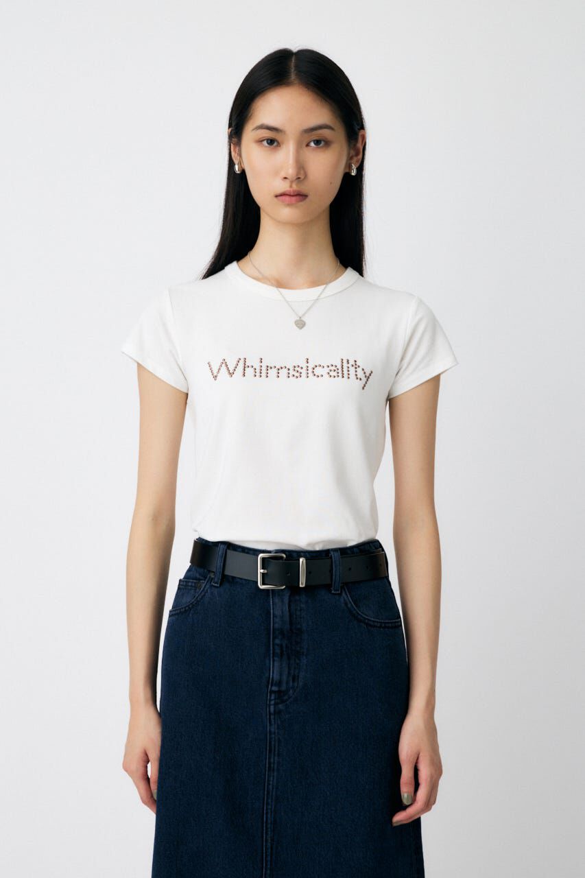 MOUSSY「STUDS LOGO TEE」|Tシャツ・カットソー|