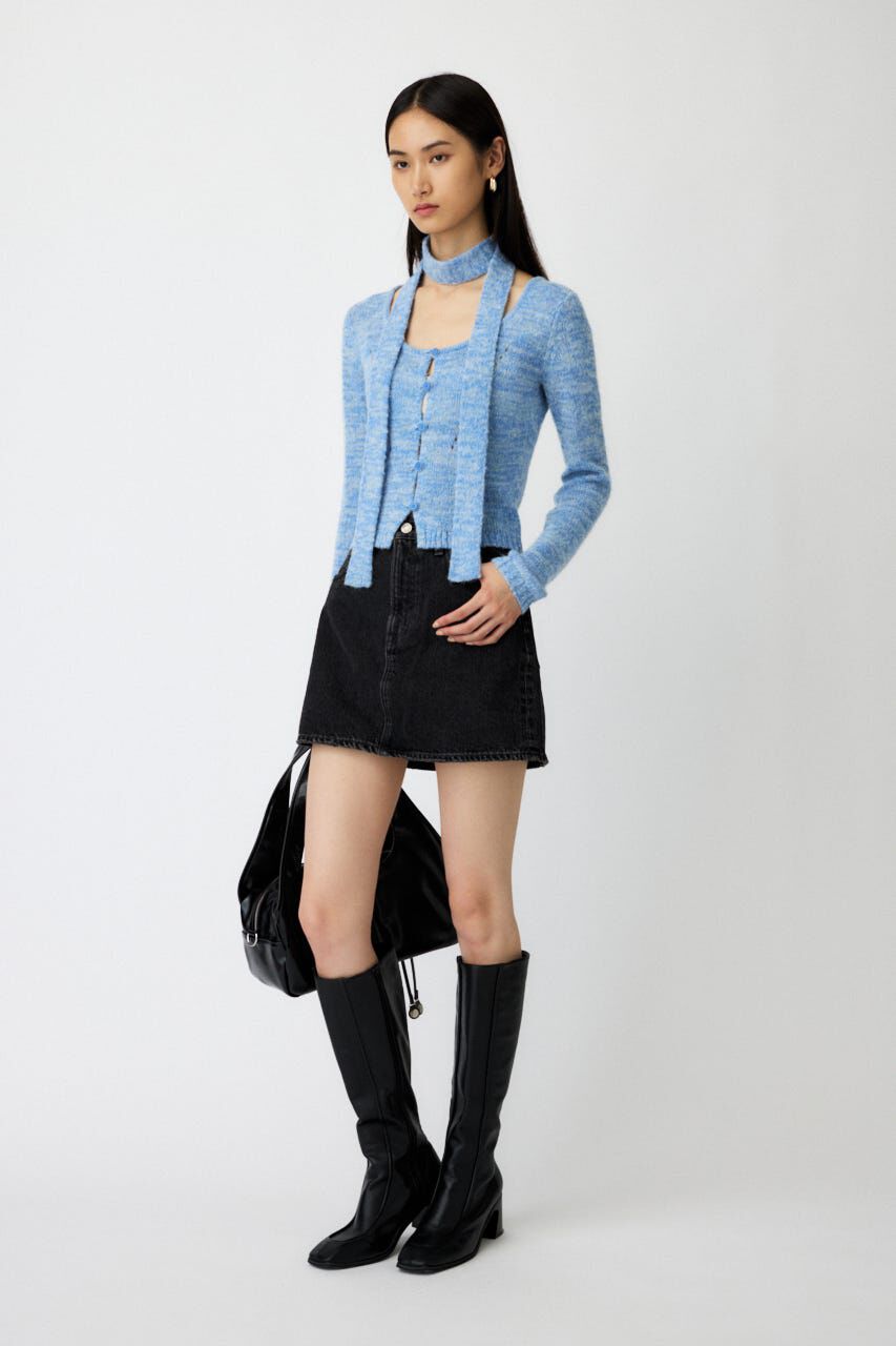 MOUSSY「MIX YARN KNIT トップス」|ニット・セーター|