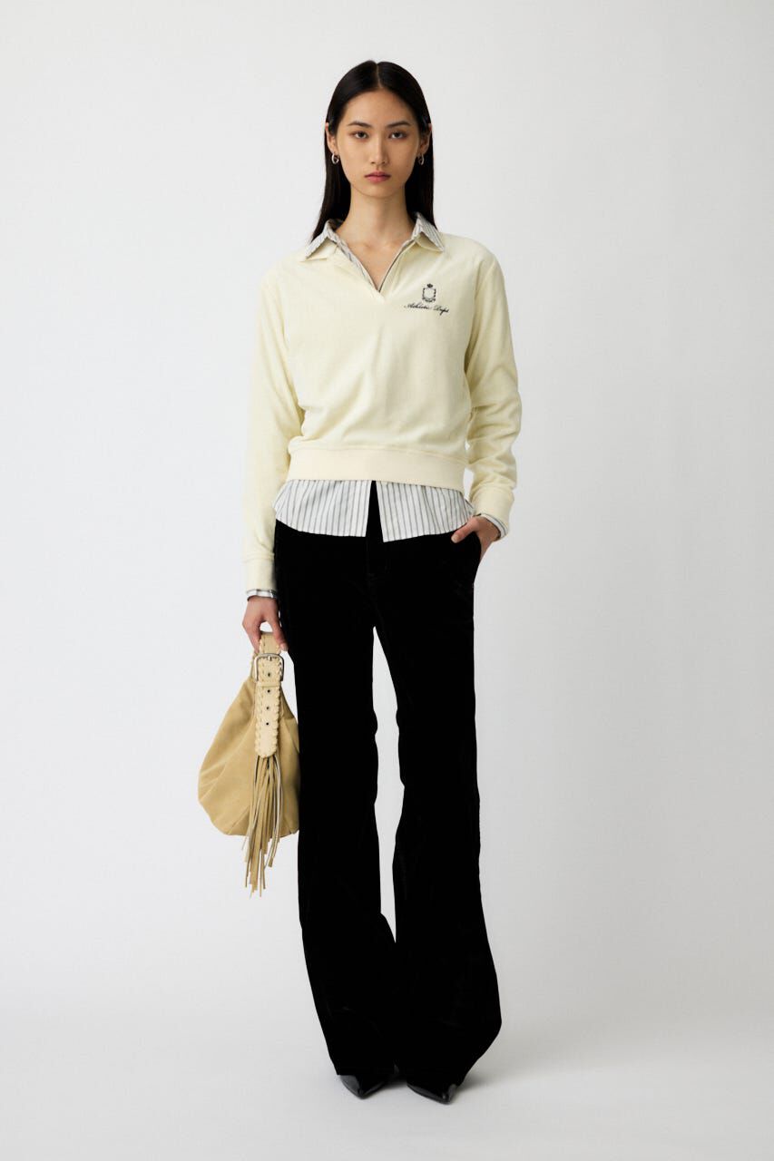 MOUSSY「VELOUR POLO ロングスリーブＴシャツ」|Tシャツ・カットソー|