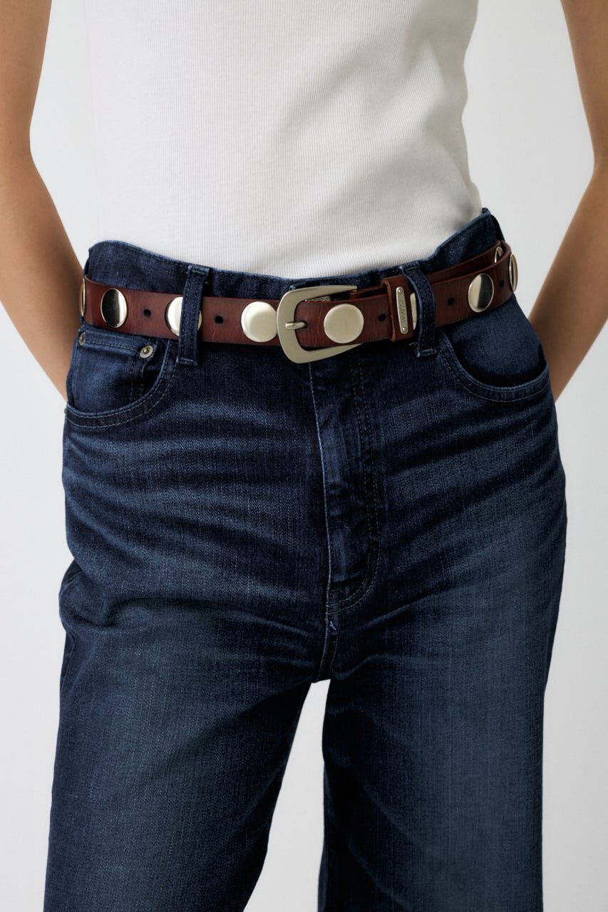 MOUSSY「STUDS LEATHER ベルト」|ベルト|